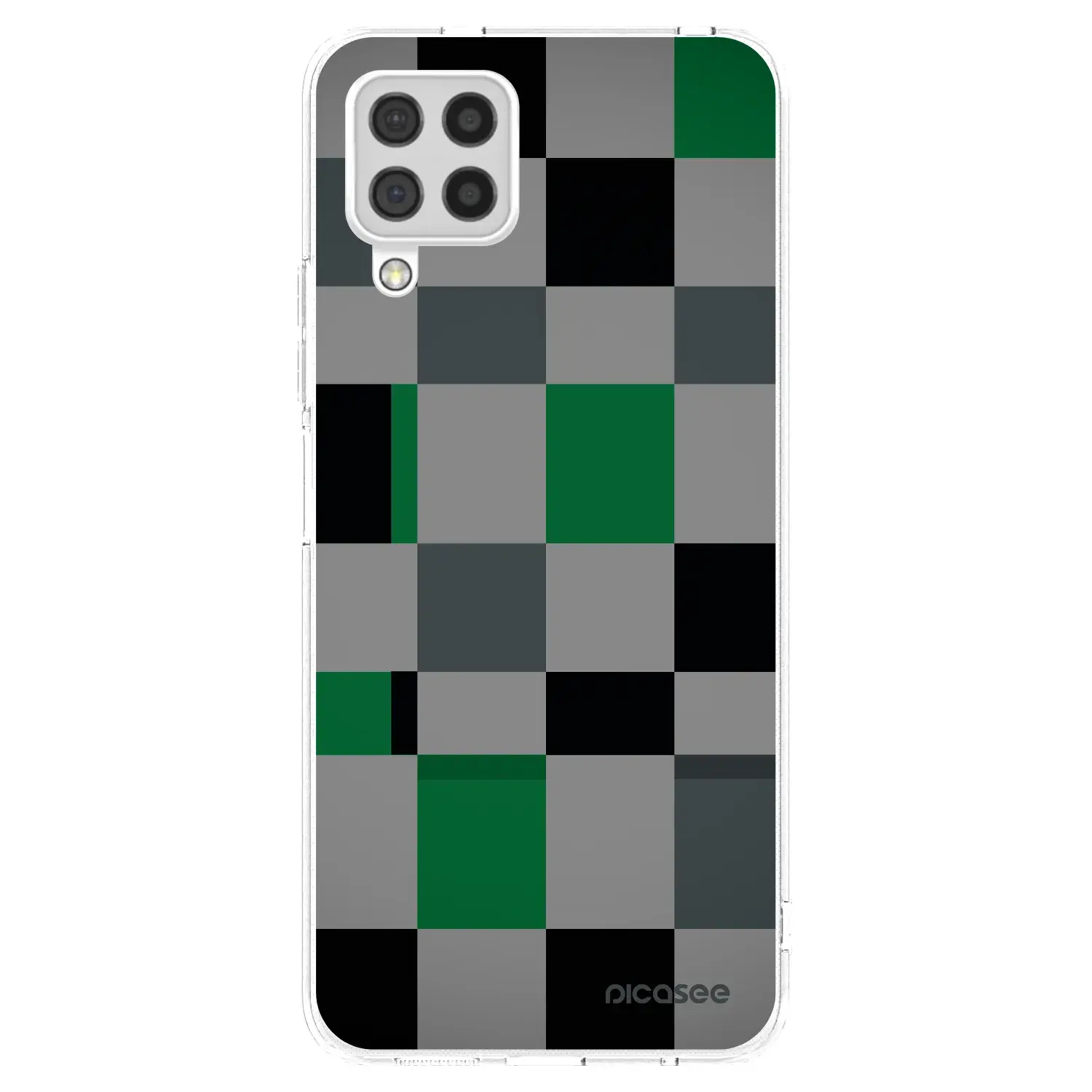 Silikonový průhledný obal pro Samsung Galaxy A22 A225F 4G - Block Grid