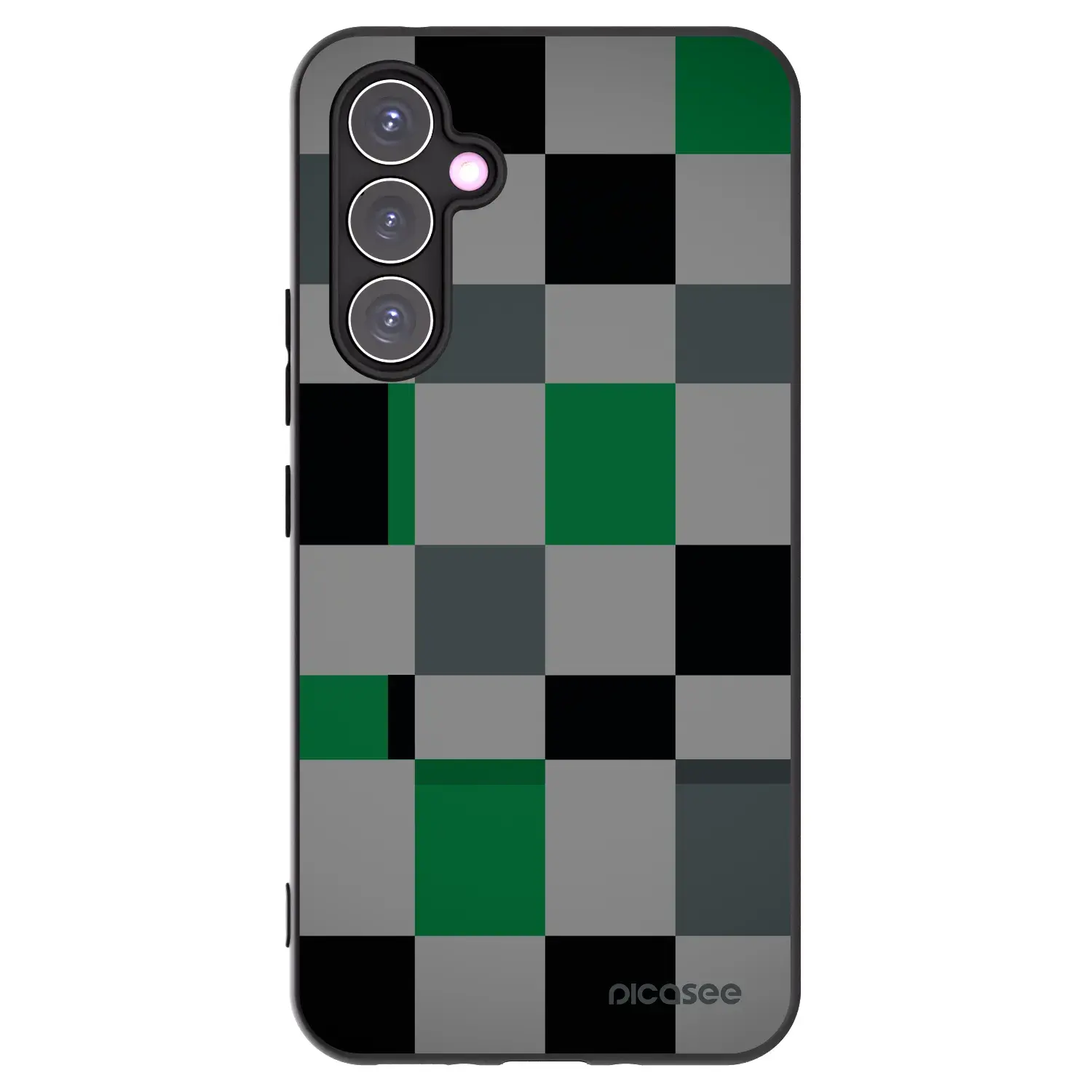 Silikonový černý obal pro Samsung Galaxy A54 5G A546B - Block Grid