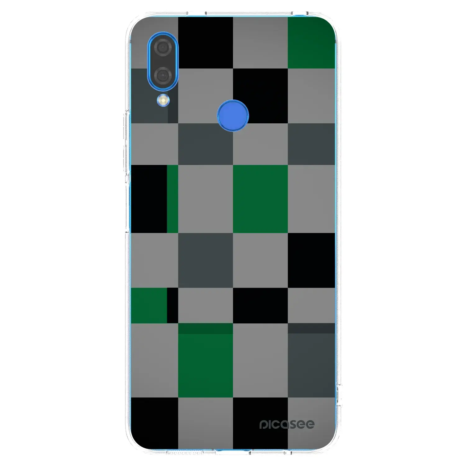 Silikonový průhledný obal pro Huawei Nova 3i - Block Grid
