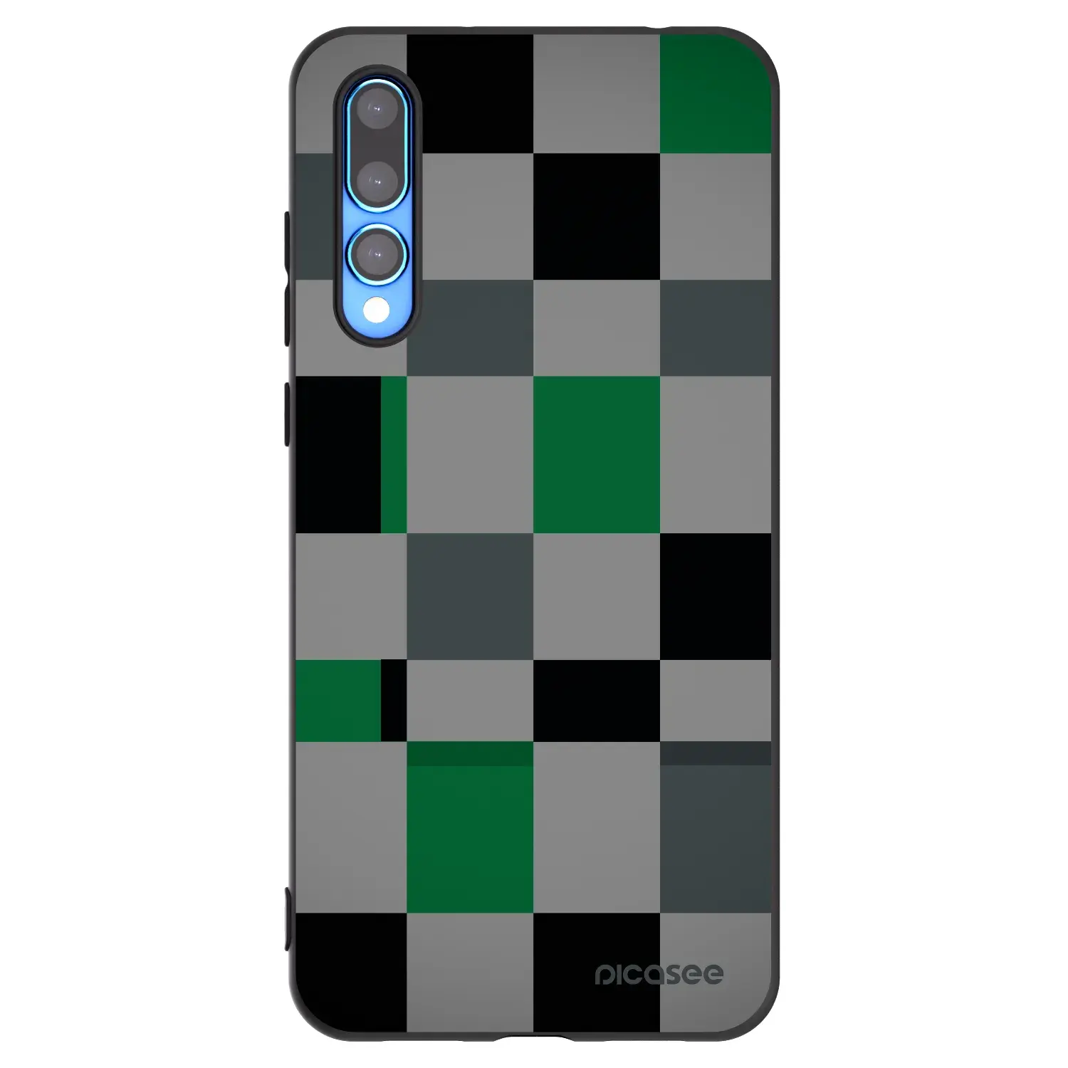 Silikonový černý obal pro Huawei P20 Pro - Block Grid