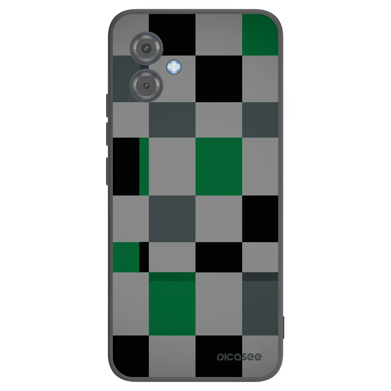 Silikonový černý obal pro Motorola Moto G14 - Block Grid