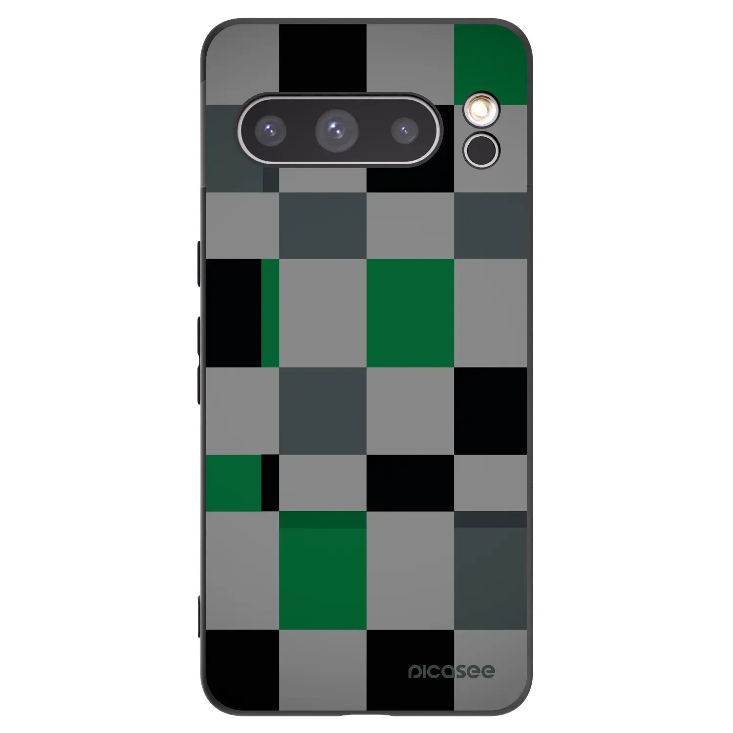Silikonový černý obal pro Google Pixel 8 Pro - Block Grid