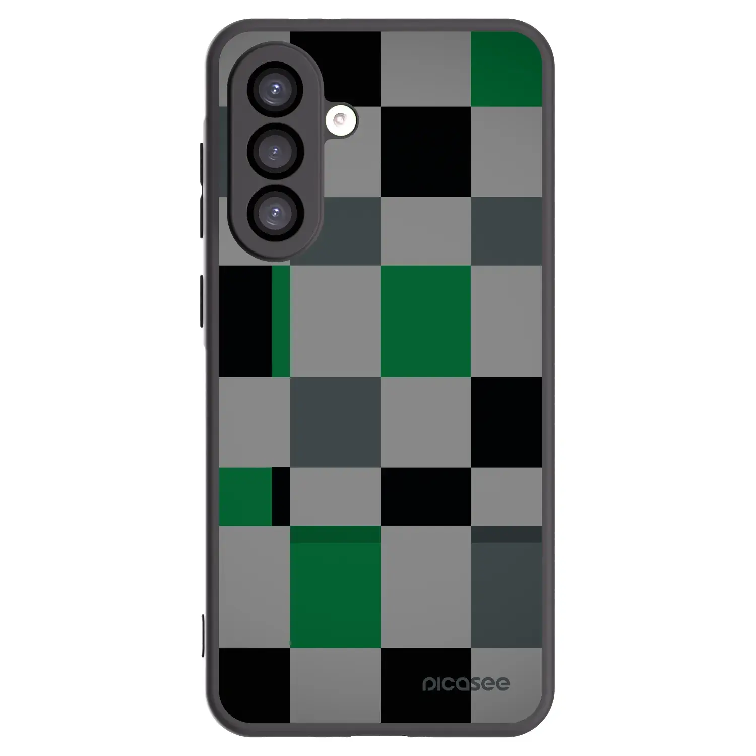 Silikonový černý obal pro Samsung Galaxy A26 5G A266B - Block Grid