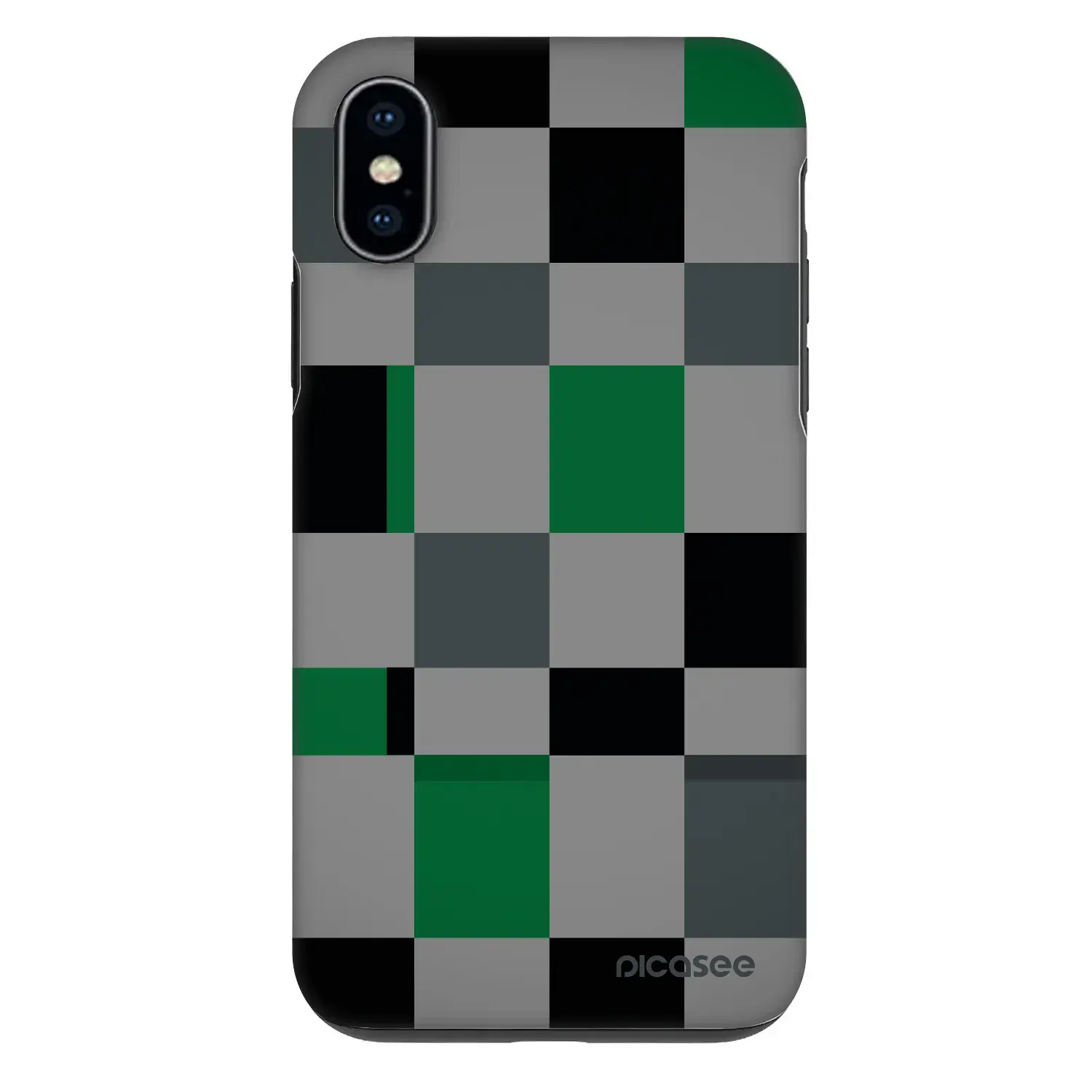 Fashion Case pro Apple iPhone X/XS - Block Grid