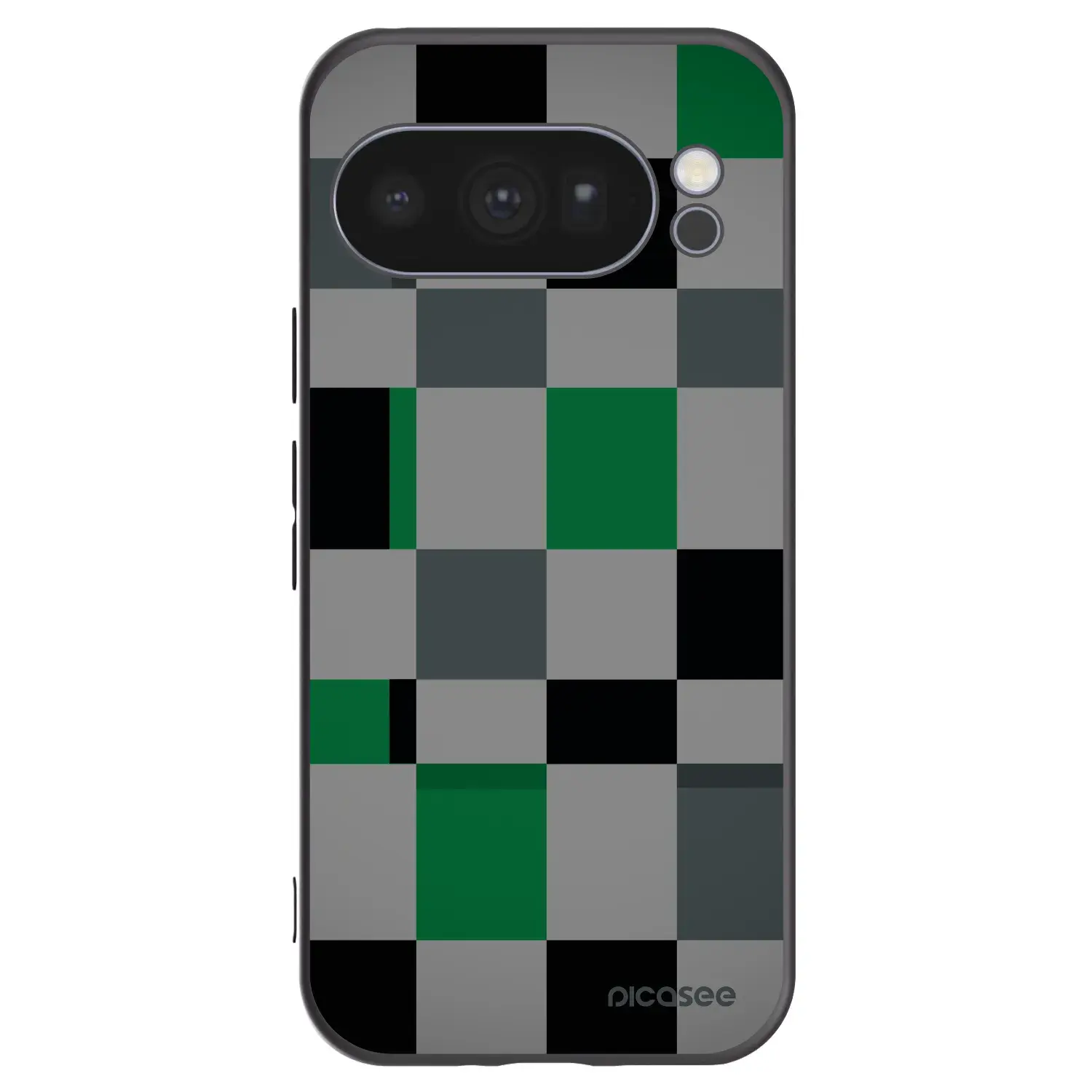 Silikonový černý obal pro Google Pixel 10 Pro - Block Grid