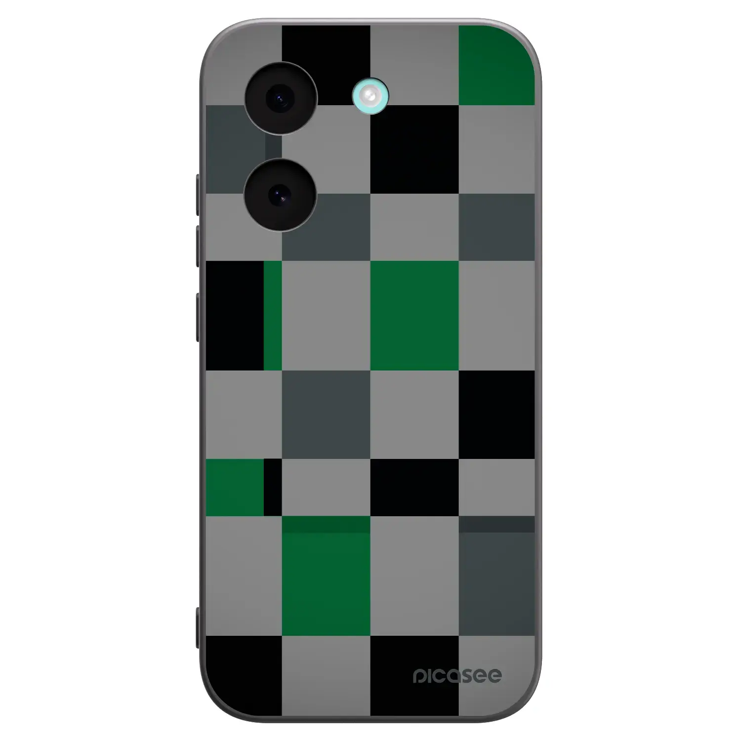 Silikonový černý obal pro Xiaomi Poco X8 Pro - Block Grid