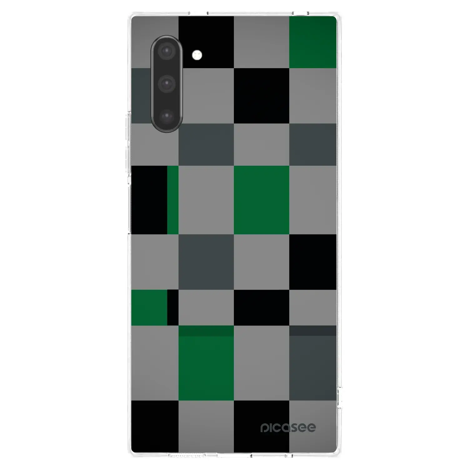 Silikonový průhledný obal pro Samsung Galaxy Note 10 N970F - Block Grid