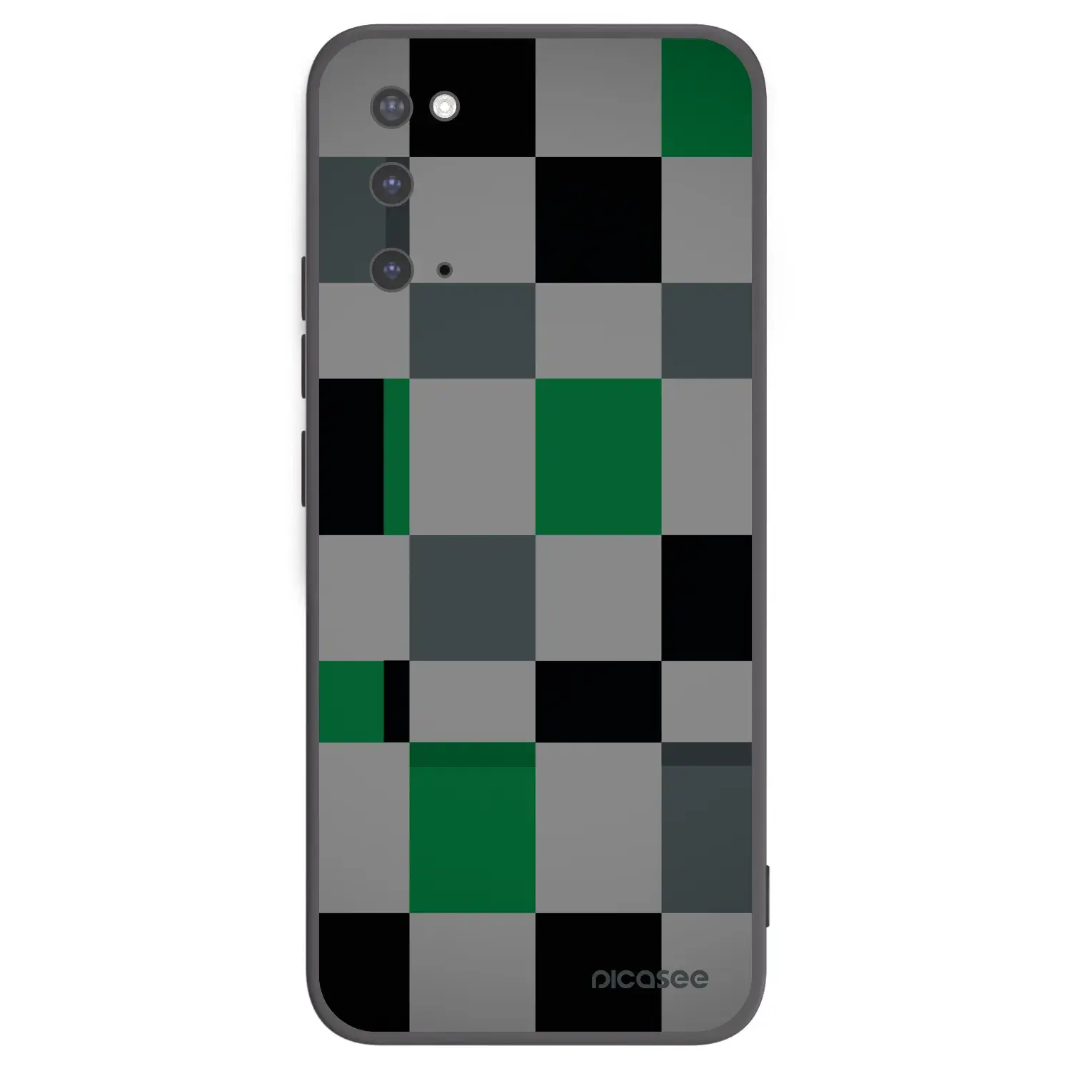 Silikonový černý obal pro Samsung Galaxy S20 G980F - Block Grid