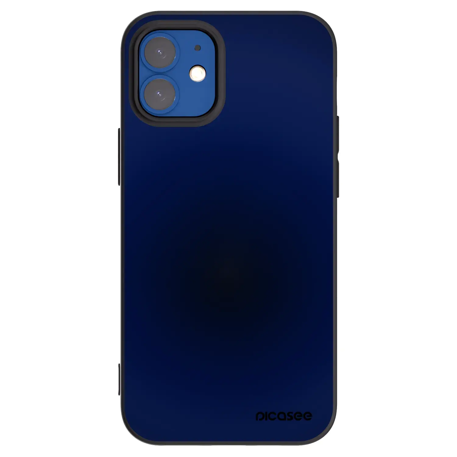 Silikonový černý obal pro Apple iPhone 12 mini - Deep Ocean