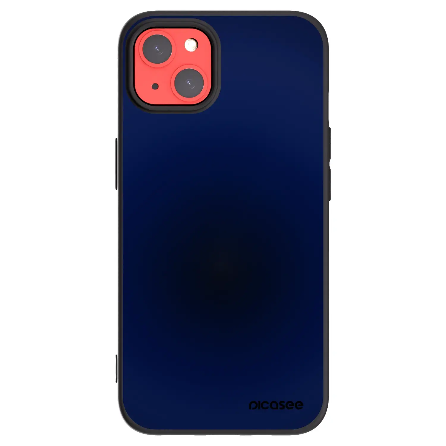 Silikonový černý obal pro Apple iPhone 13 - Deep Ocean