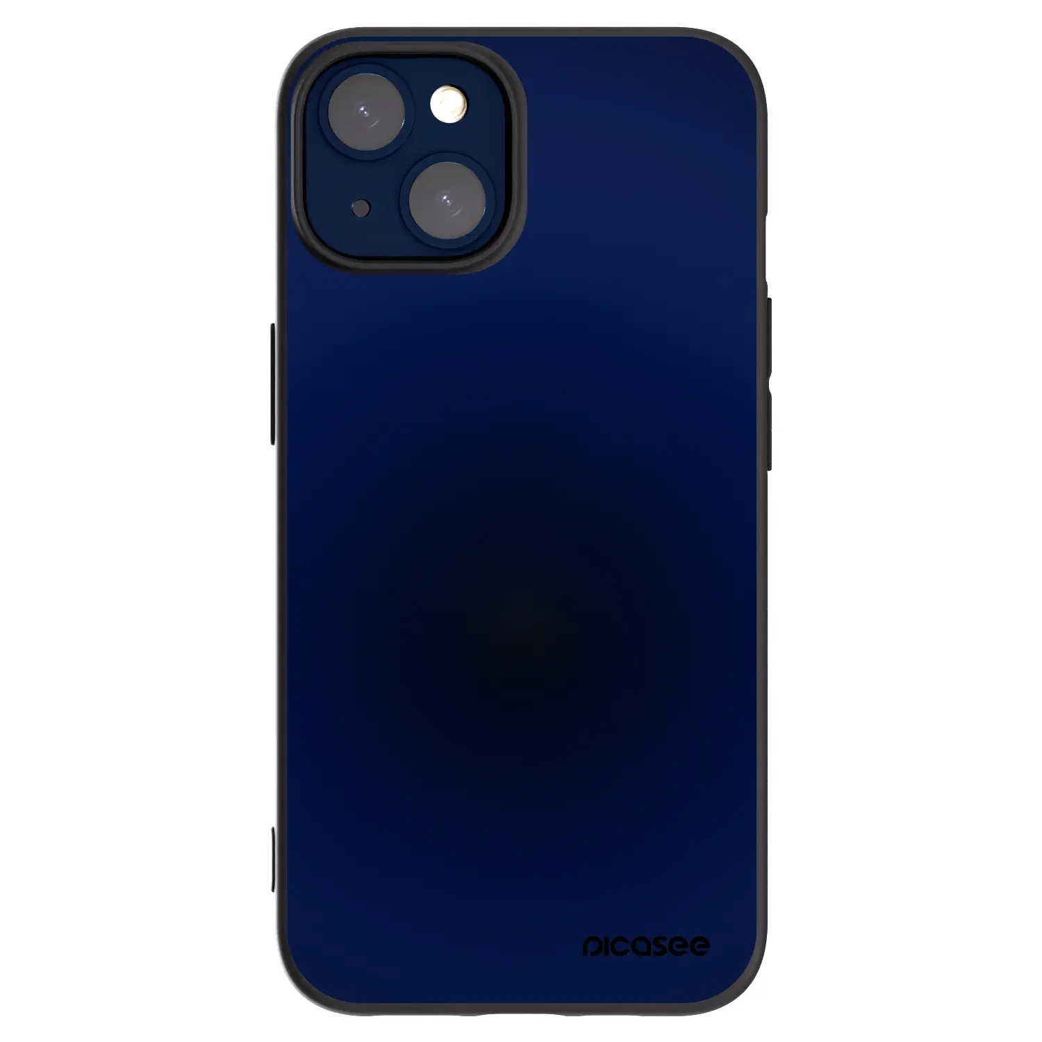 Silikonový černý obal pro Apple iPhone 14 - Deep Ocean