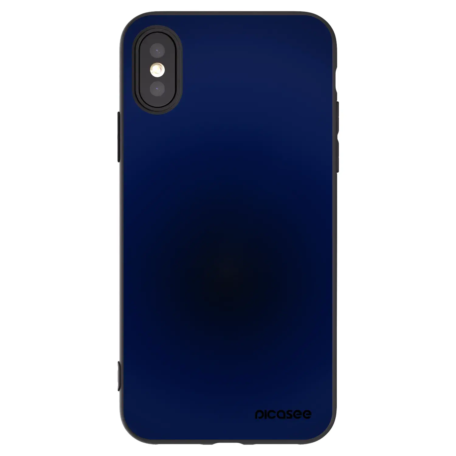 Silikonový černý obal pro Apple iPhone X/XS - Deep Ocean