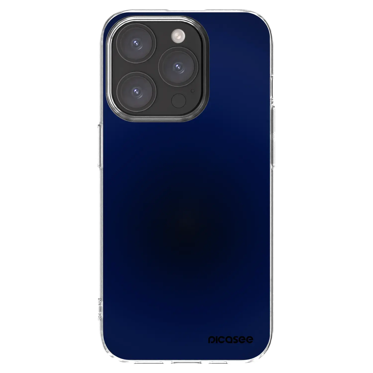 Silikonový průhledný obal pro Apple iPhone 15 Pro - Deep Ocean