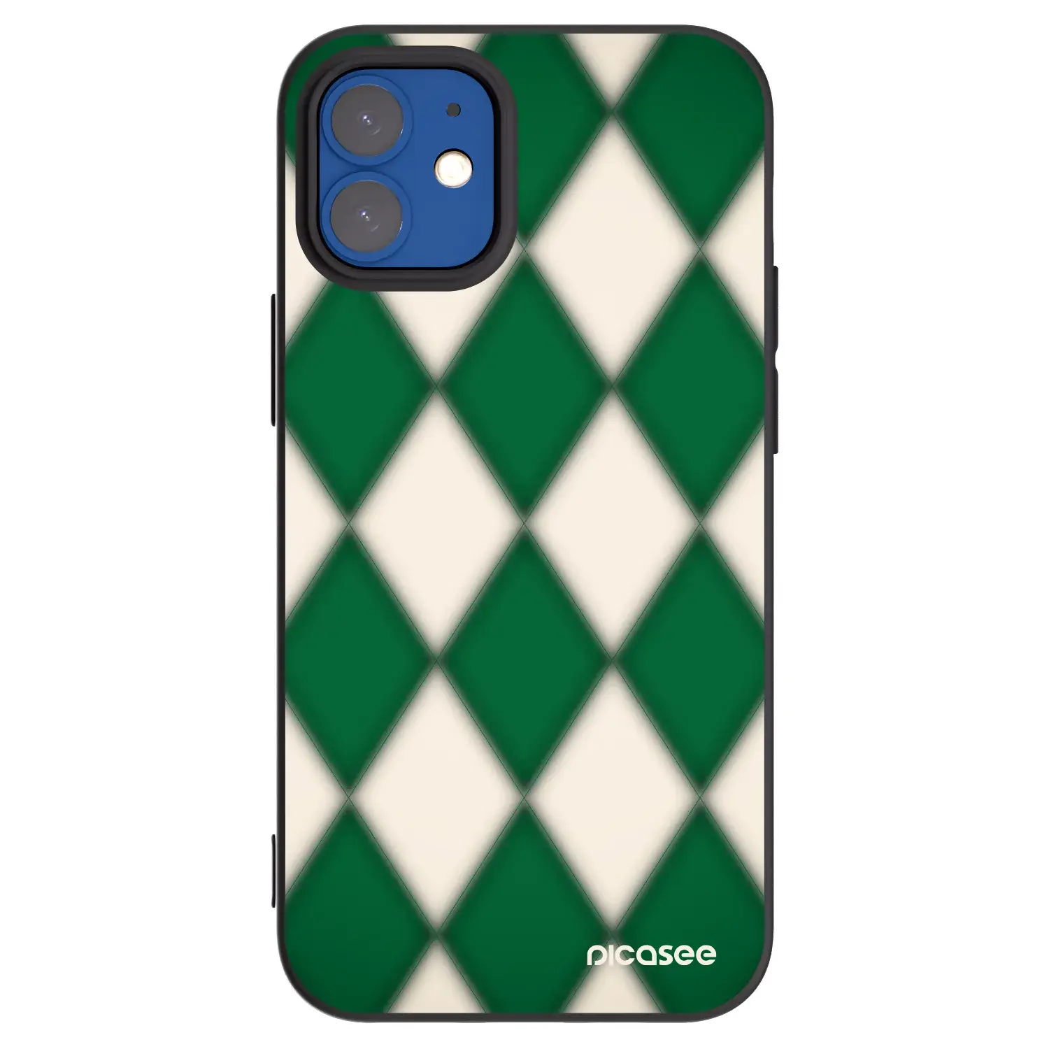 Silikonový černý obal pro Apple iPhone 12 mini - Emerald Diamond