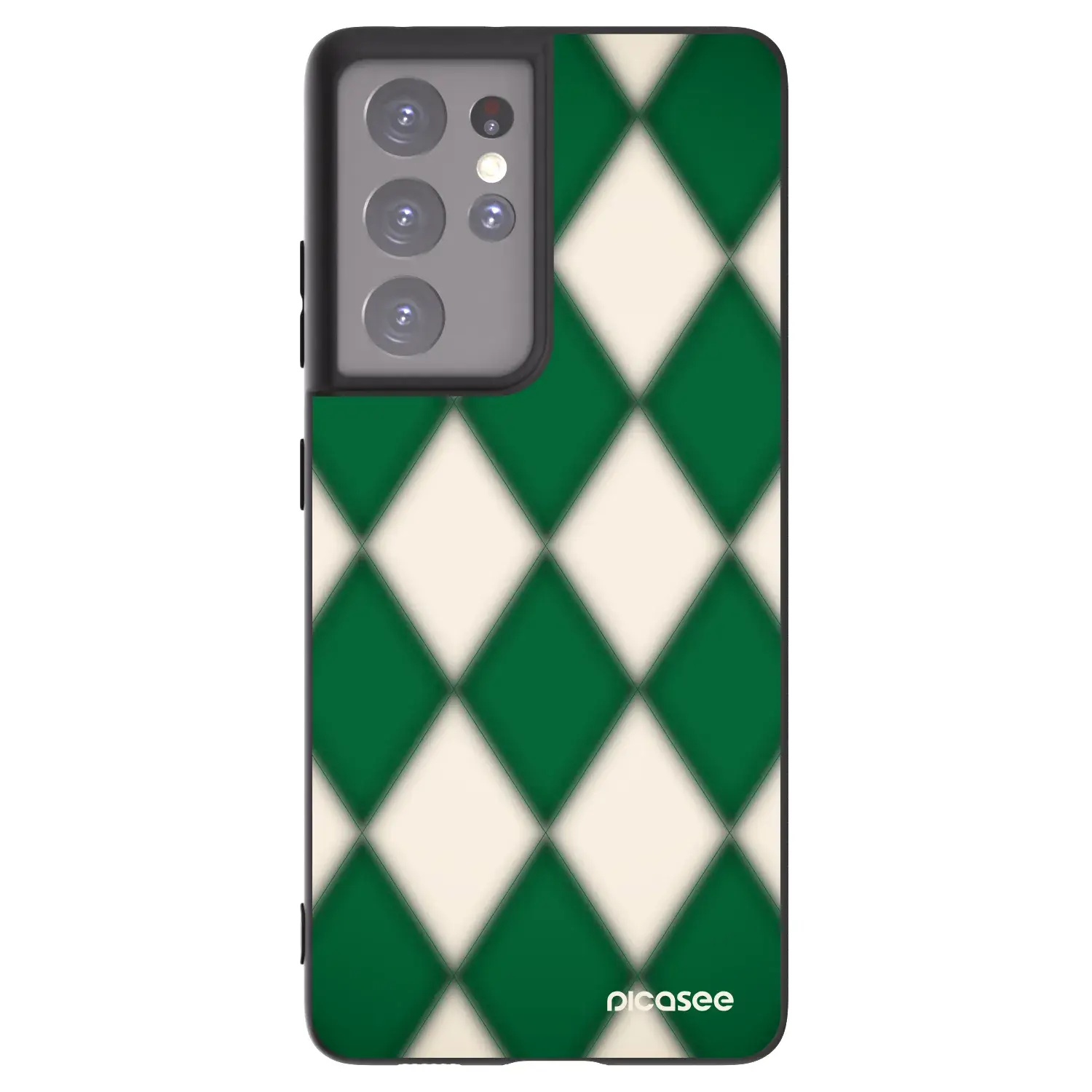 Silikonový černý obal pro Samsung Galaxy S21 Ultra 5G G998B - Emerald Diamond