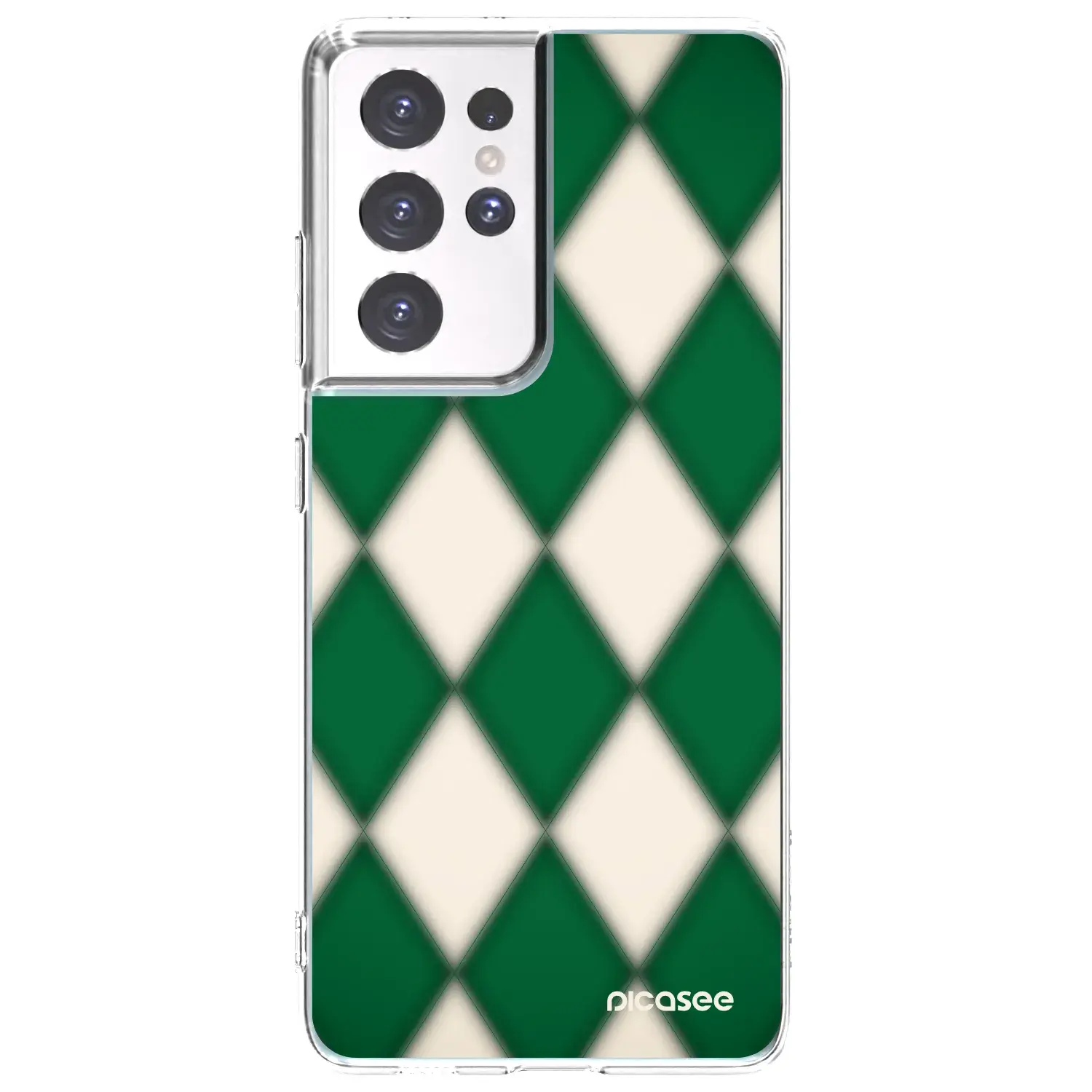 Silikonový průhledný obal pro Samsung Galaxy S21 Ultra 5G G998B - Emerald Diamond