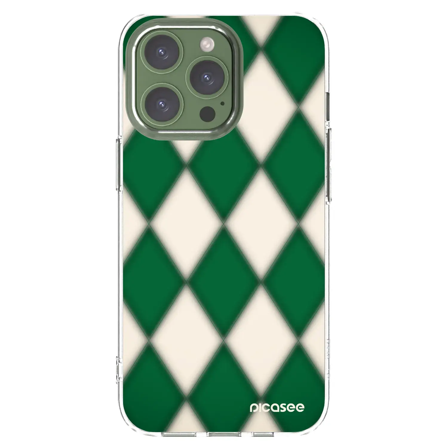 Silikonový průhledný obal pro Apple iPhone 13 Pro - Emerald Diamond