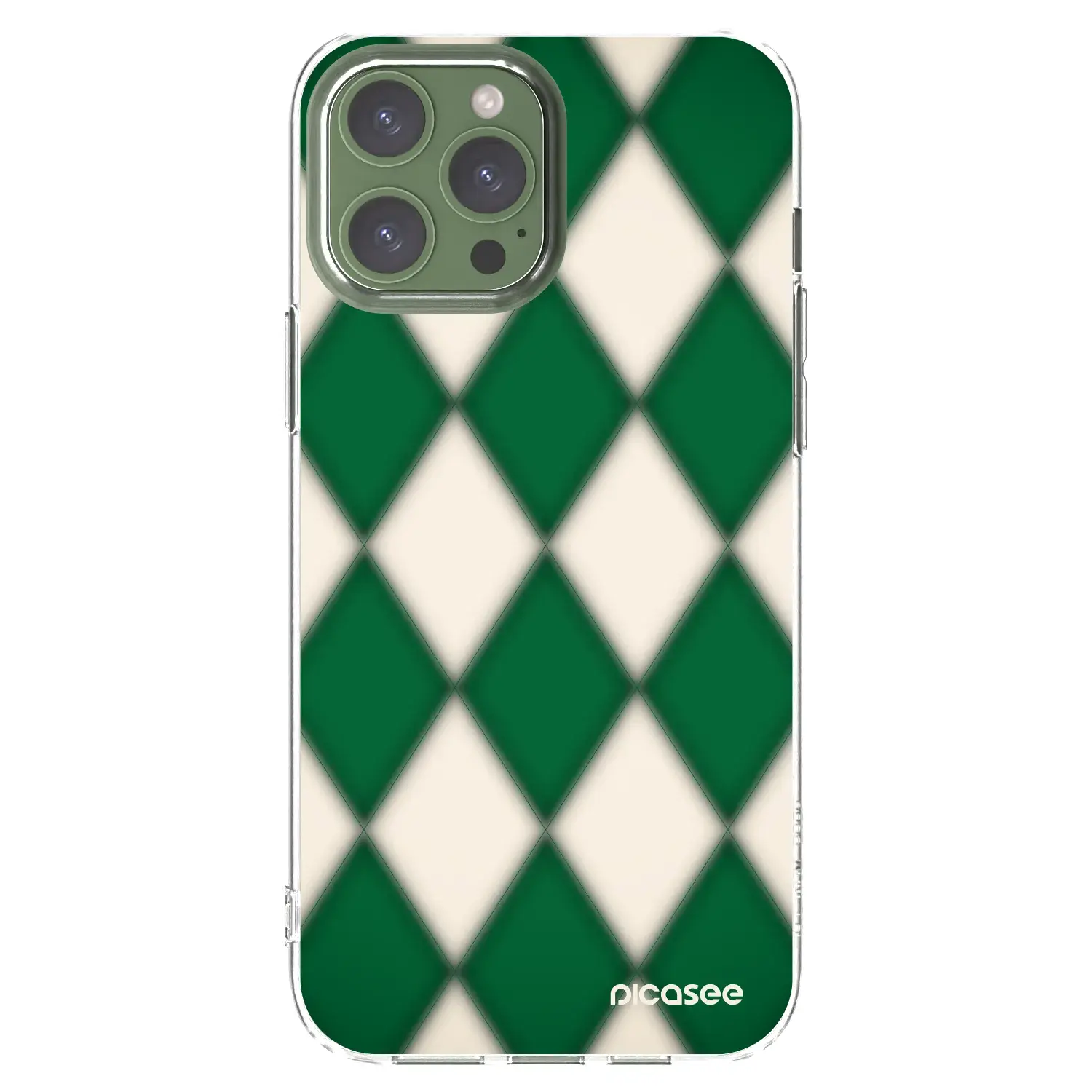Silikonový průhledný obal pro Apple iPhone 13 Pro Max - Emerald Diamond