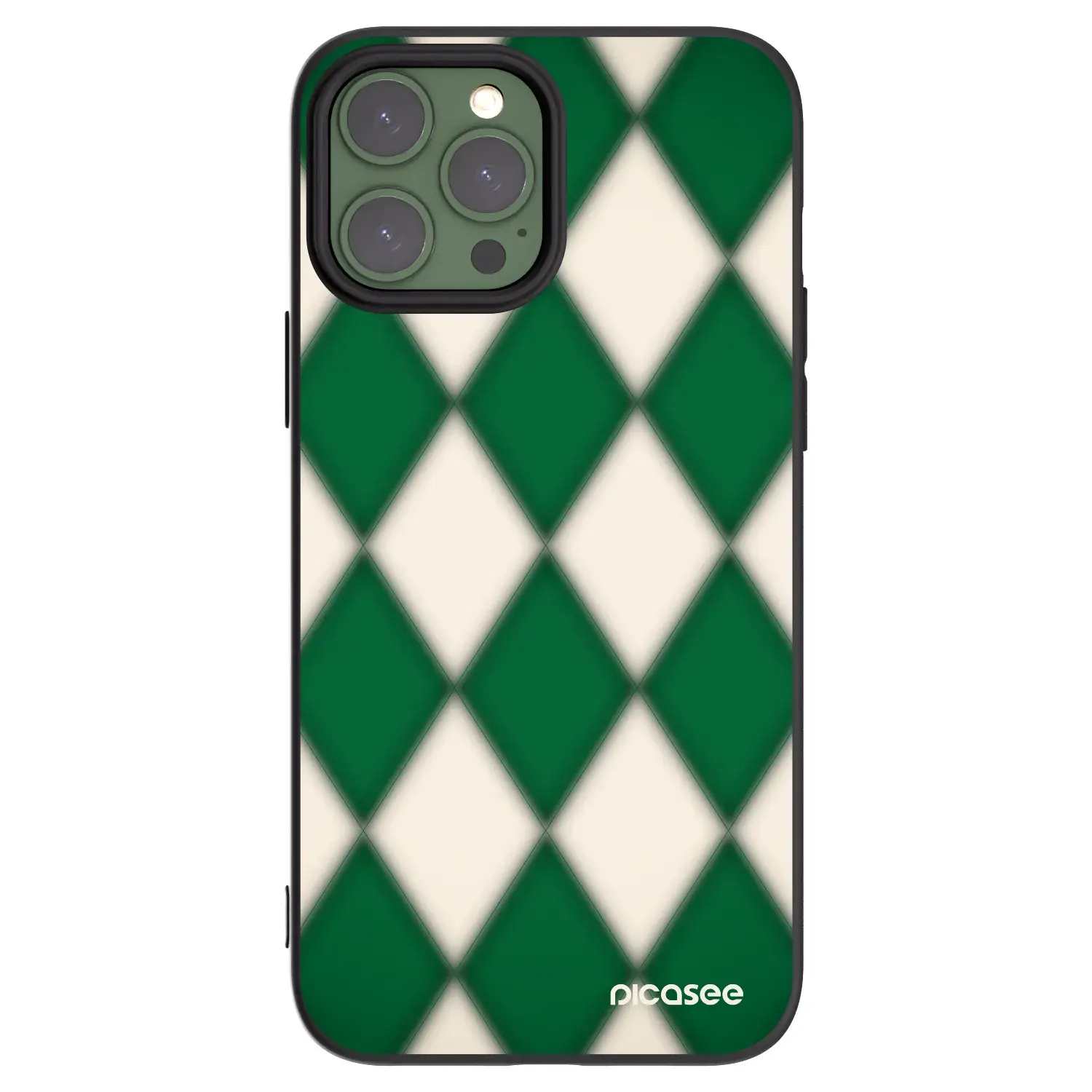 Silikonový černý obal pro Apple iPhone 13 Pro Max - Emerald Diamond