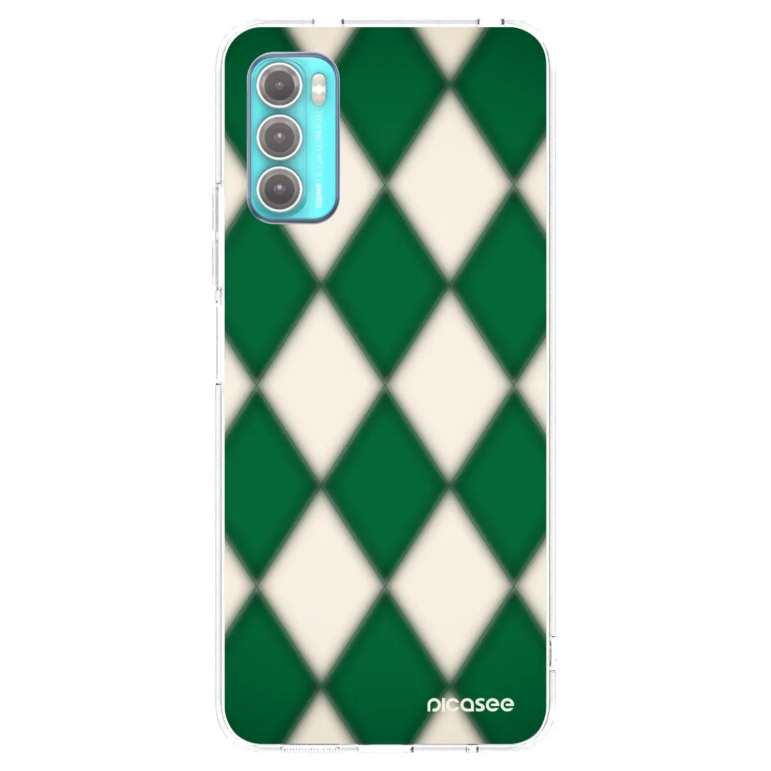 Silikonový průhledný obal pro Motorola Moto G60 - Emerald Diamond