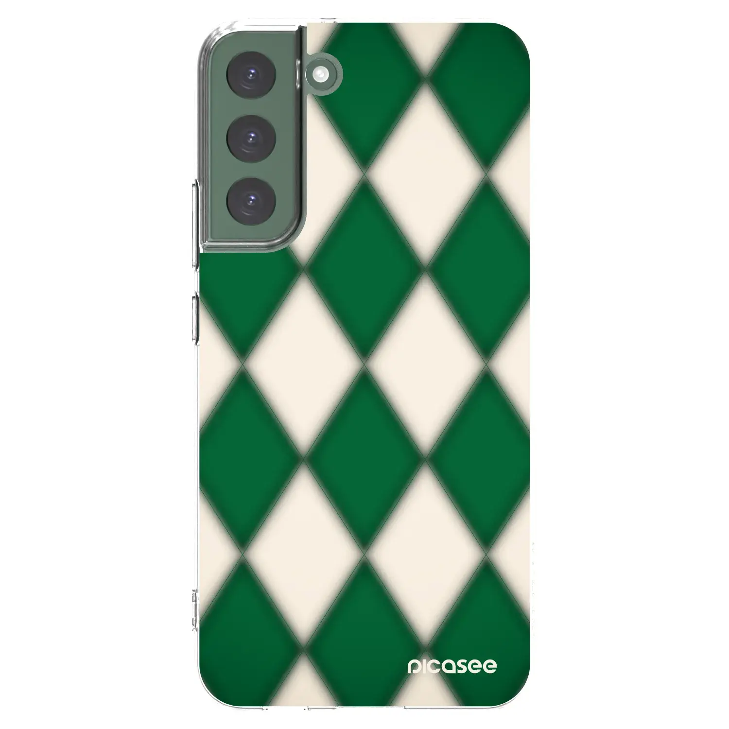 Silikonový průhledný obal pro Samsung Galaxy S22+ 5G - Emerald Diamond
