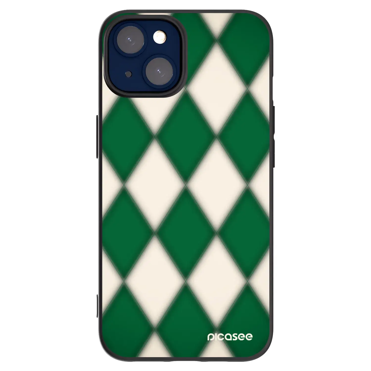 Silikonový černý obal pro Apple iPhone 14 - Emerald Diamond