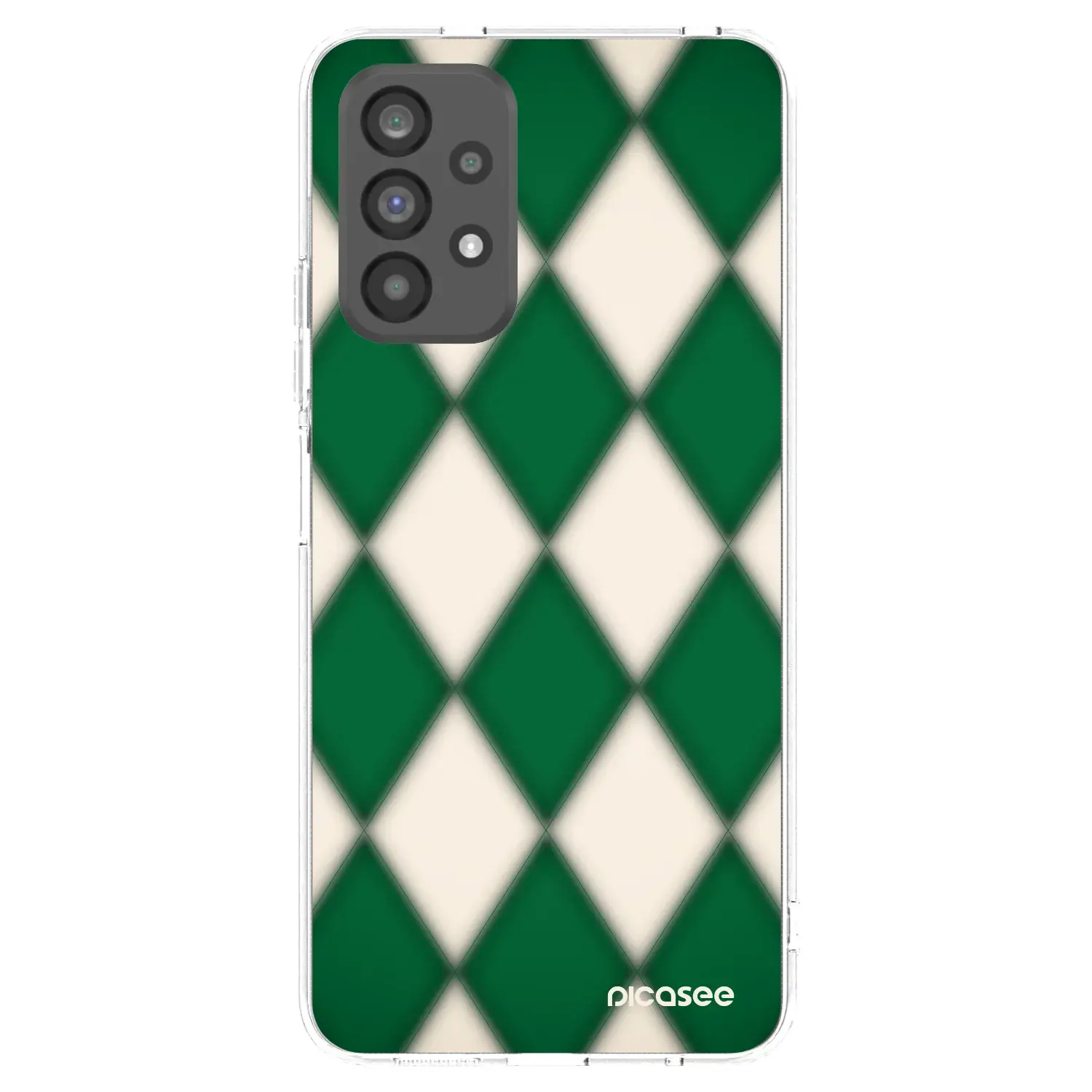 Silikonový průhledný obal pro Samsung Galaxy A73 5G - Emerald Diamond
