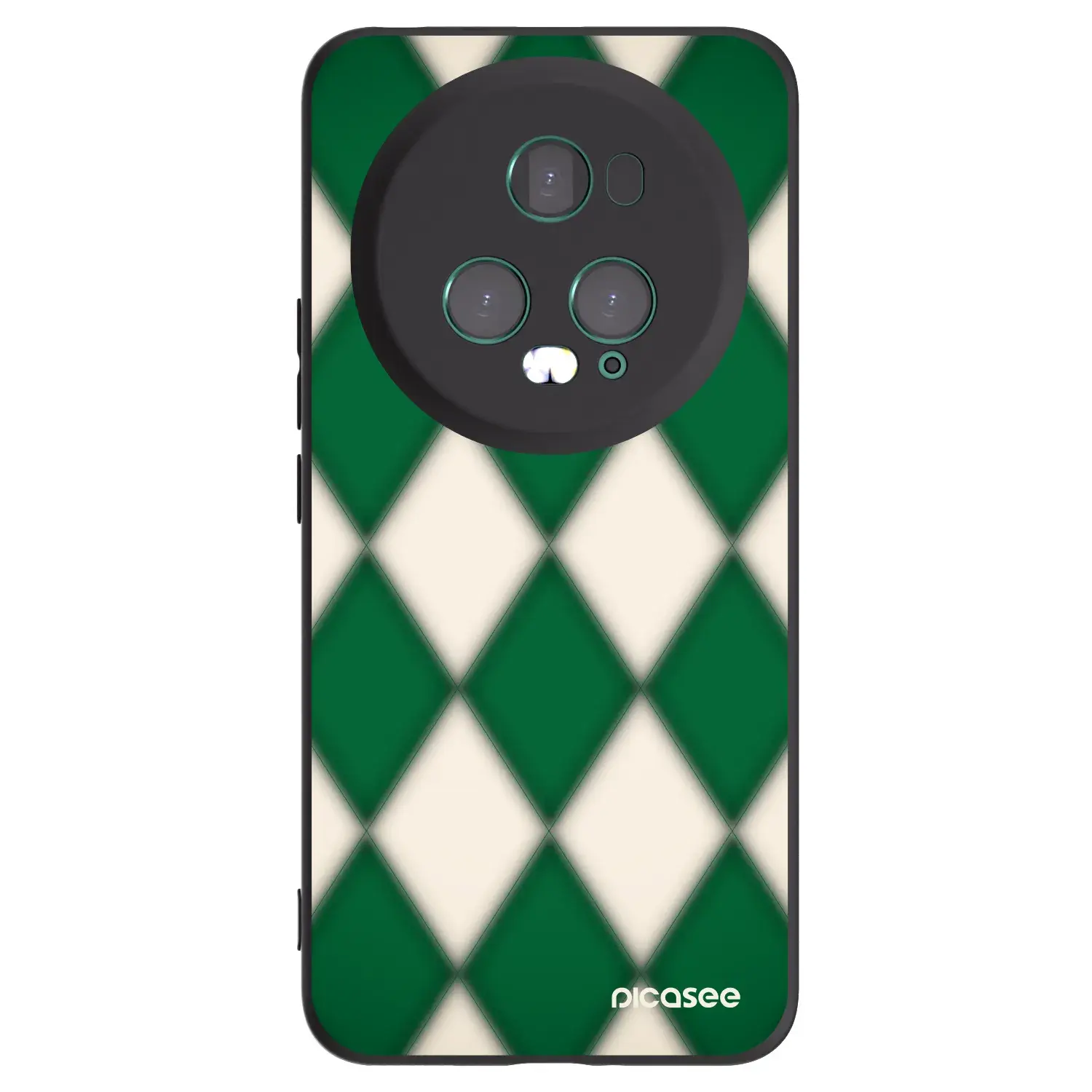 Silikonový černý obal pro Honor Magic5 Pro - Emerald Diamond