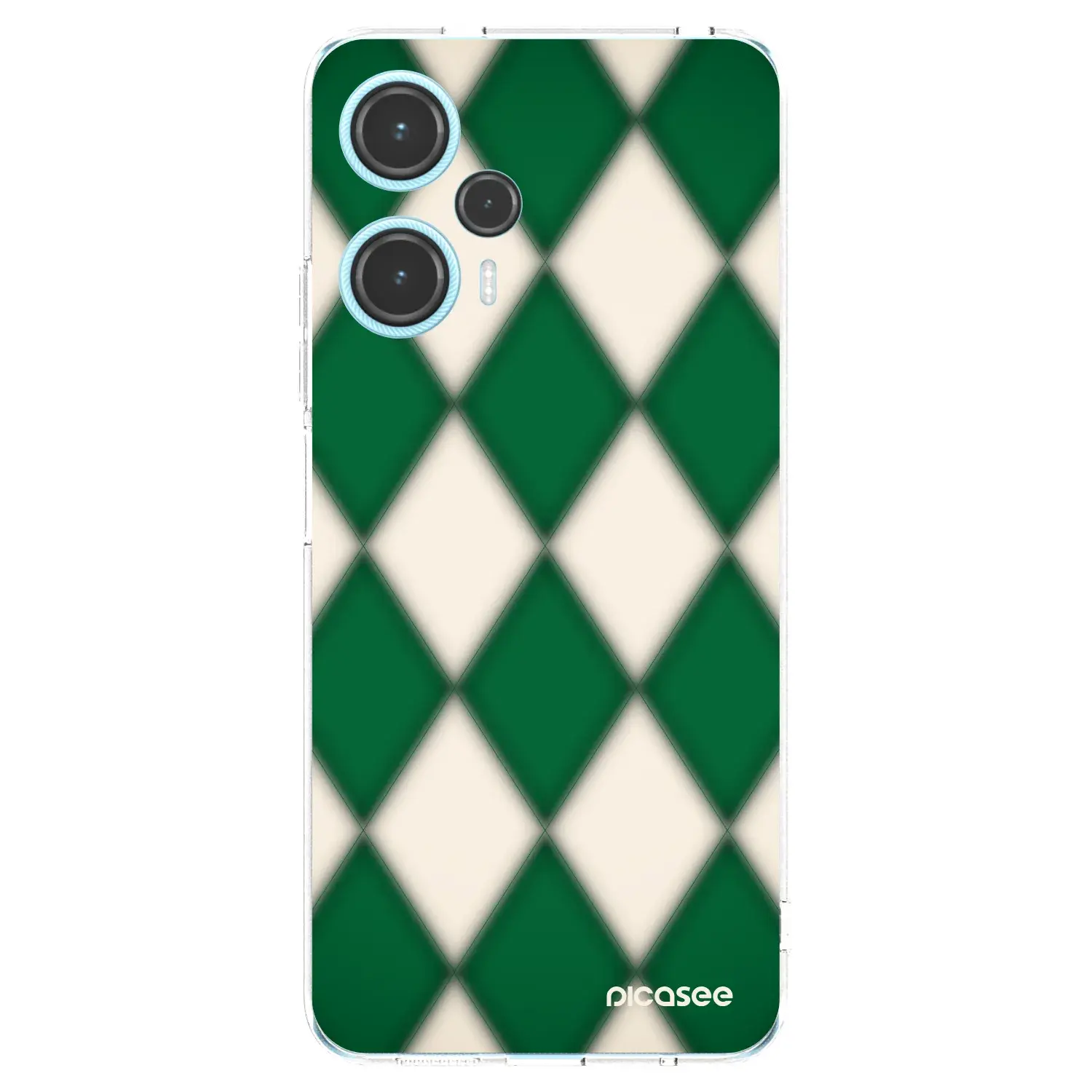 Silikonový průhledný obal pro Xiaomi Poco F5 - Emerald Diamond