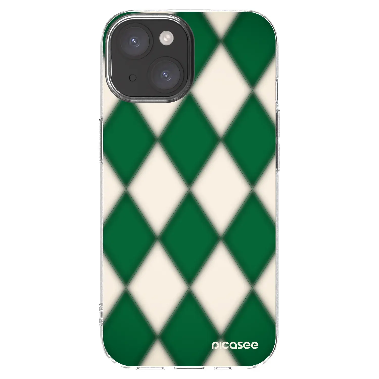 Silikonový průhledný obal pro Apple iPhone 15 - Emerald Diamond