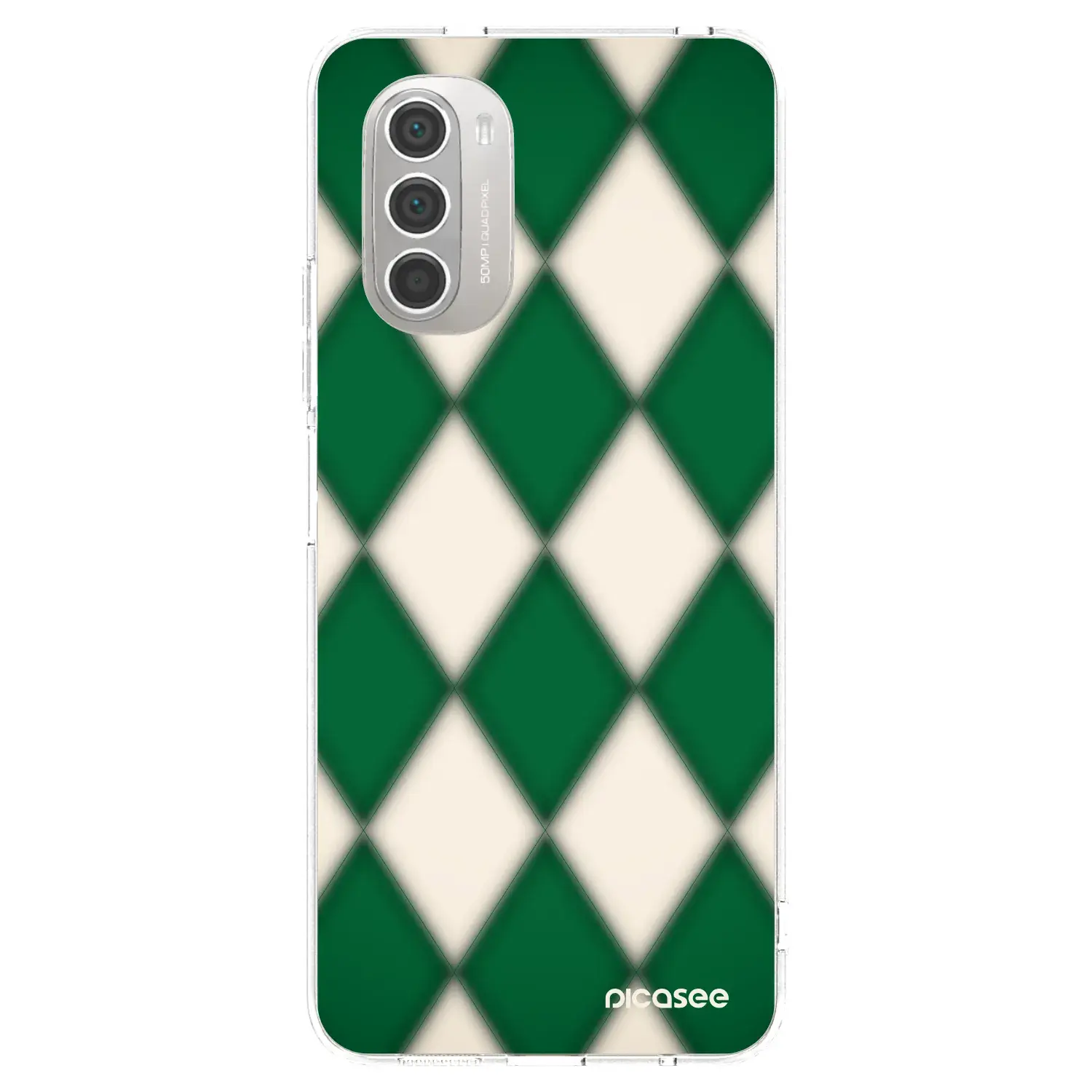 Silikonový průhledný obal pro Motorola Moto G51 - Emerald Diamond