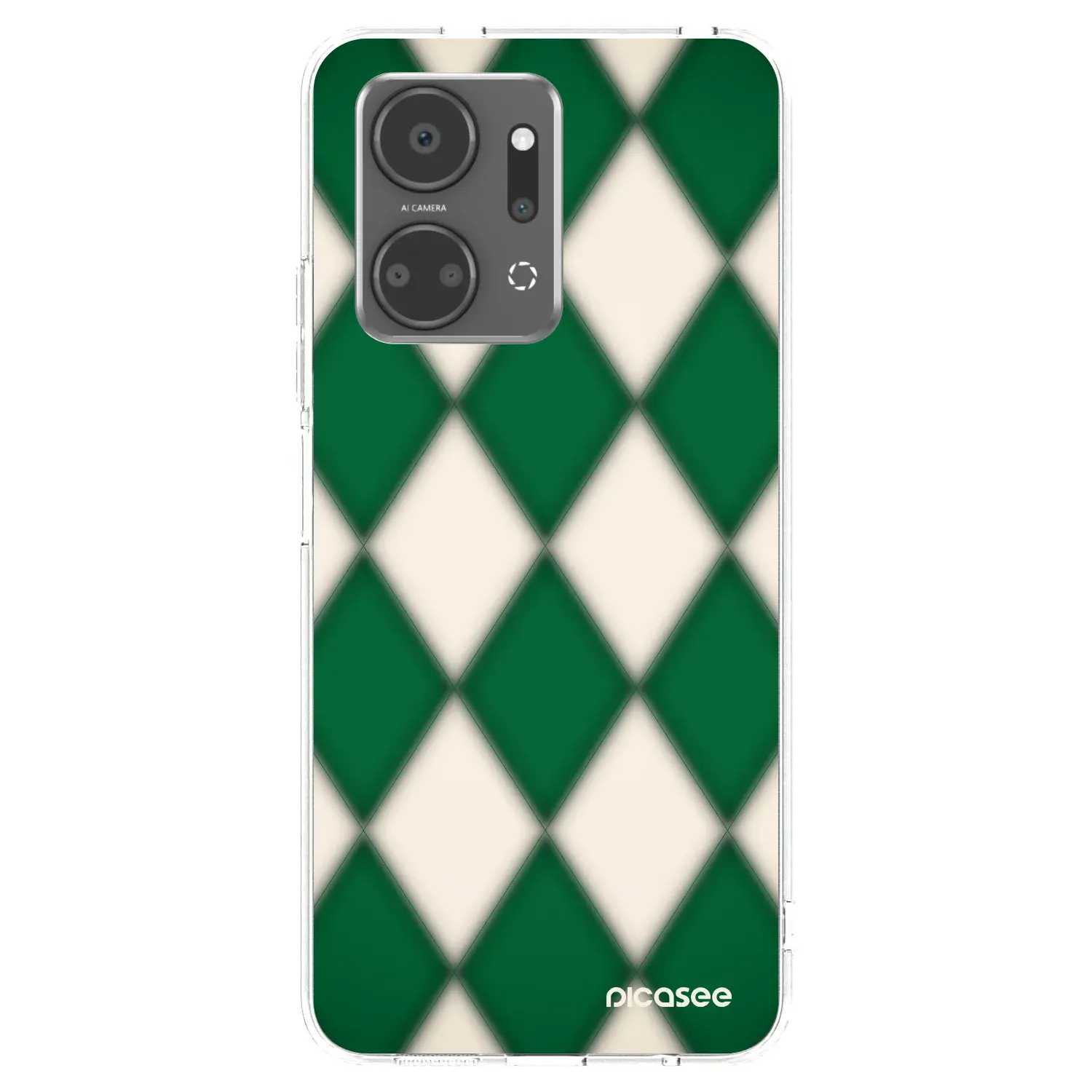 Silikonový průhledný obal pro Honor X7a - Emerald Diamond