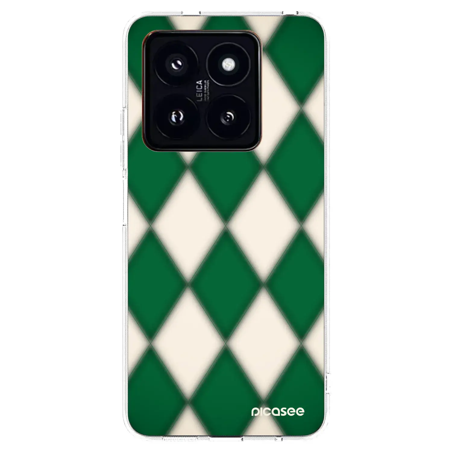 Silikonový průhledný obal pro Xiaomi 14 Pro - Emerald Diamond