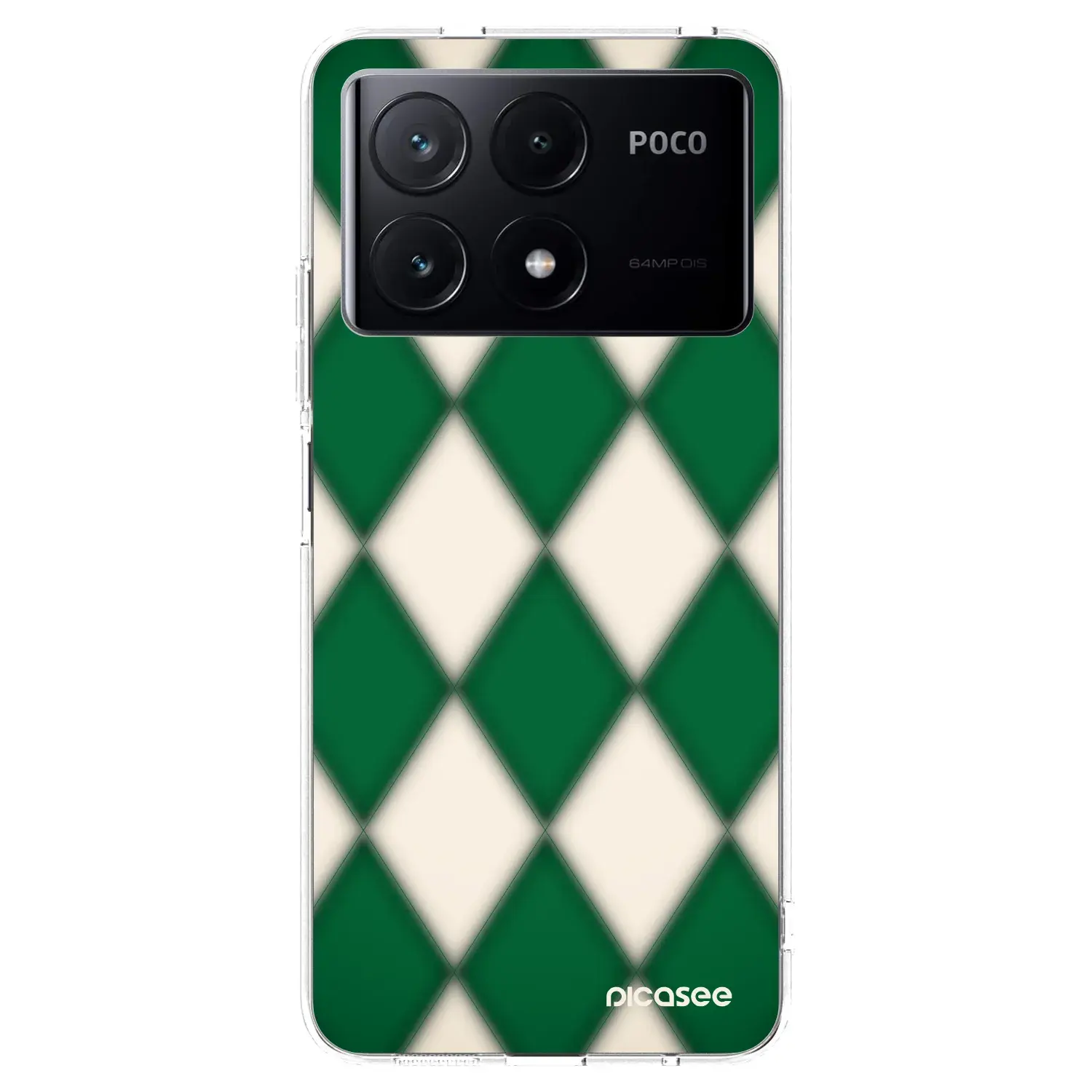 Silikonový průhledný obal pro Xiaomi Poco X6 Pro - Emerald Diamond