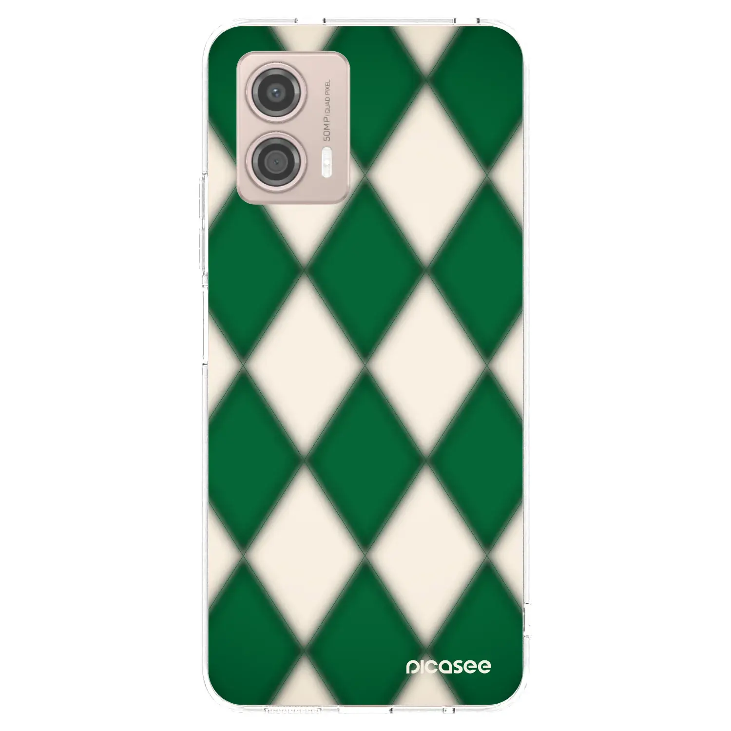 Silikonový průhledný obal pro Motorola Moto G53 5G - Emerald Diamond