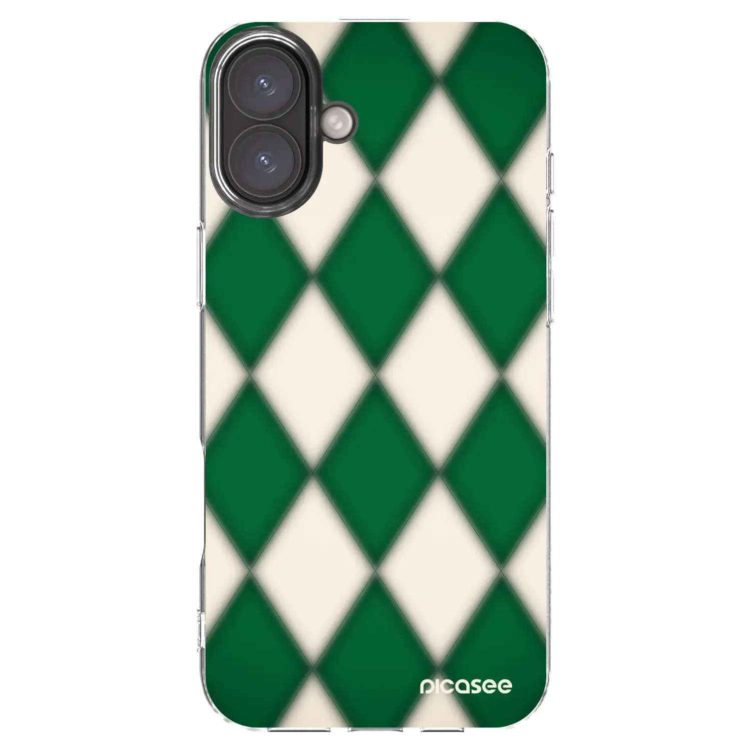Silikonový průhledný obal pro Apple iPhone 16 Plus - Emerald Diamond