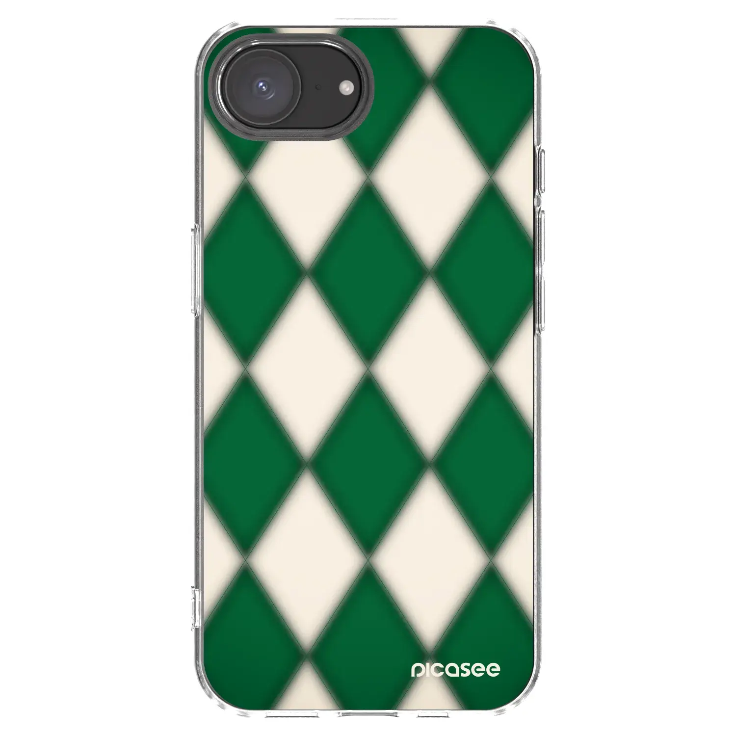 Silikonový průhledný obal pro Apple iPhone 16e - Emerald Diamond
