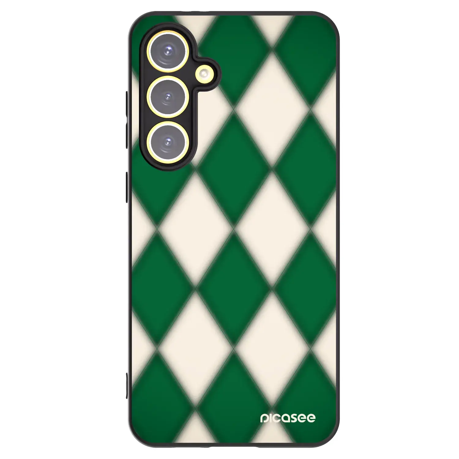 Silikonový černý obal pro Samsung Galaxy S24 FE S721B - Emerald Diamond