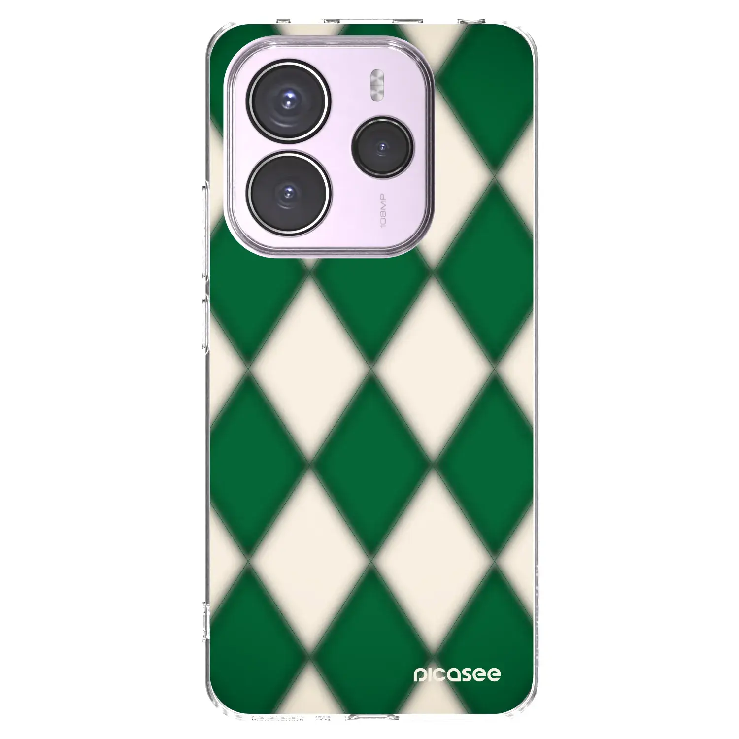 Silikonový průhledný obal pro Xiaomi Redmi Note 14 5G - Emerald Diamond