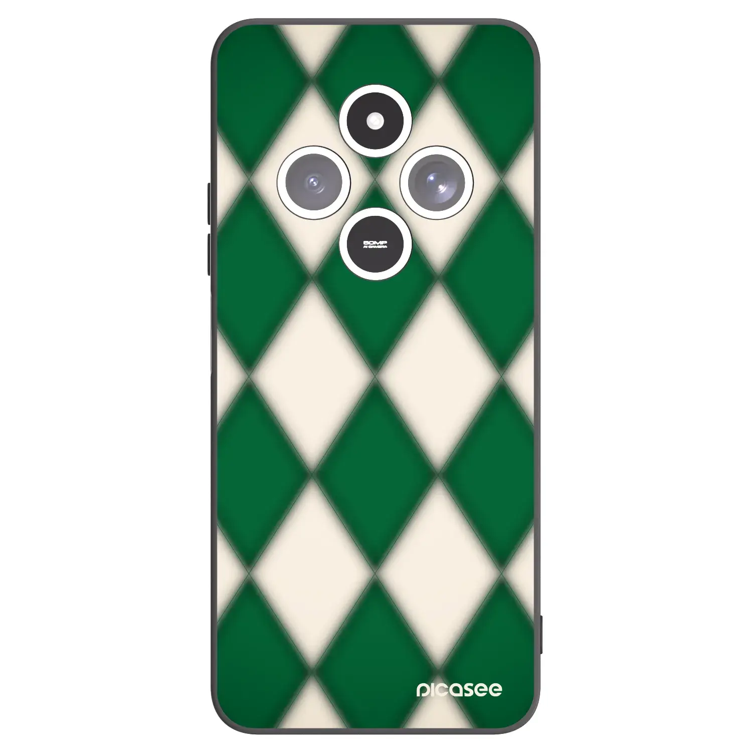 Silikonový černý obal pro Xiaomi Redmi 14C - Emerald Diamond