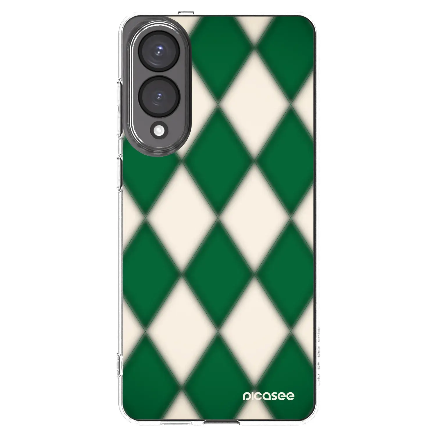 Silikonový průhledný obal pro Samsung Galaxy S25 Edge 5G - Emerald Diamond
