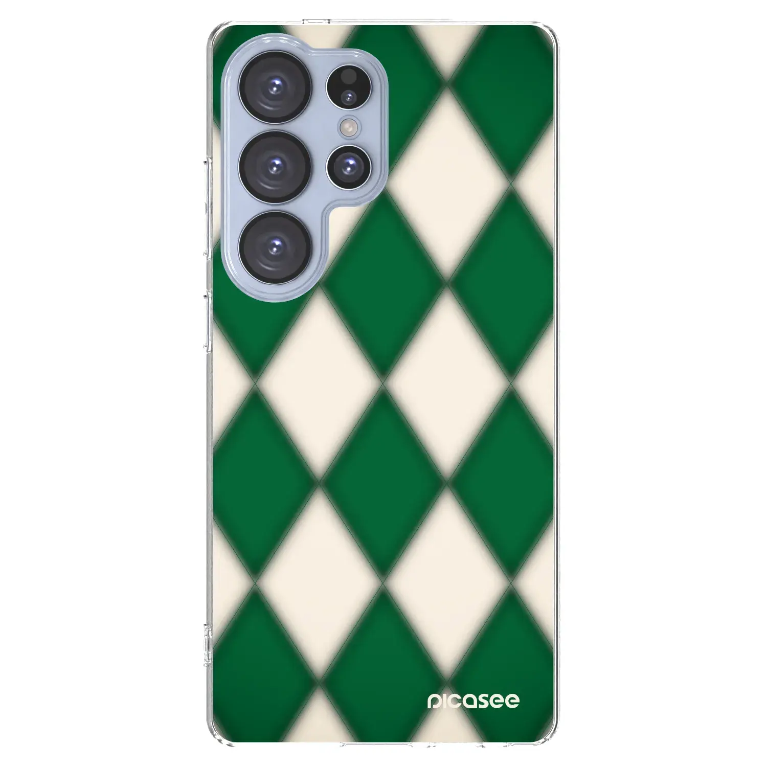 Silikonový průhledný obal pro Samsung Galaxy S25 Ultra 5G - Emerald Diamond