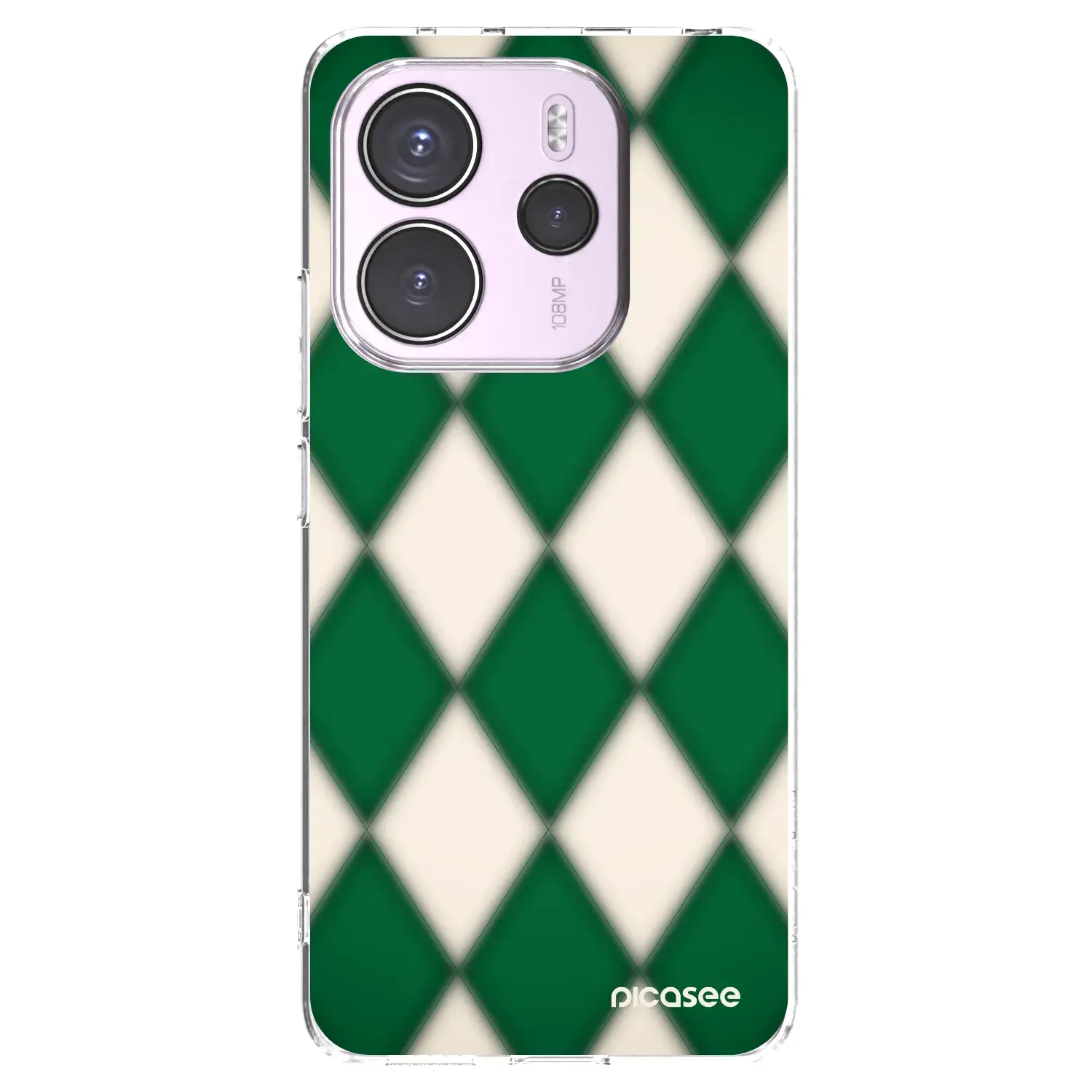 Silikonový průhledný obal pro Xiaomi Redmi Note 14 4G - Emerald Diamond