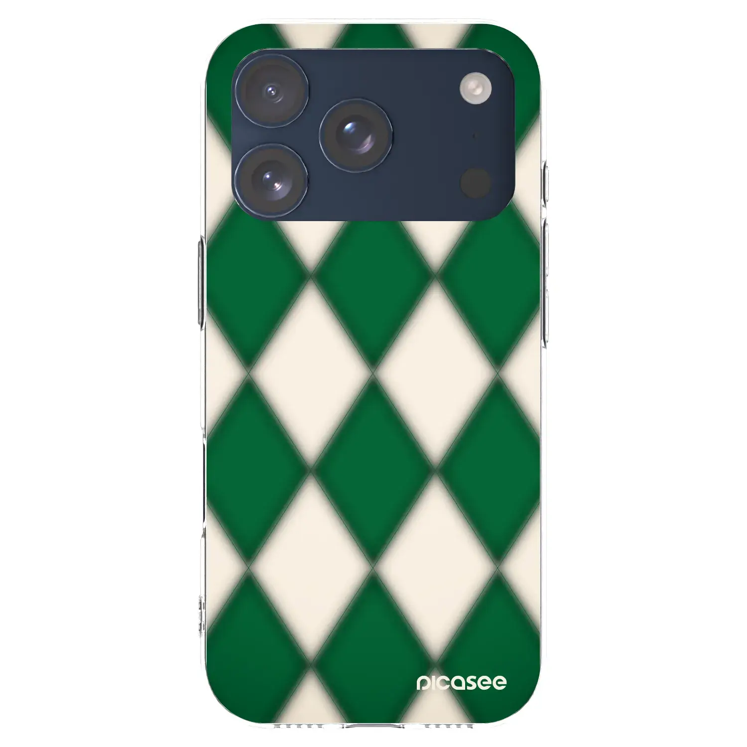 Silikonový průhledný obal pro Apple iPhone 17 Pro - Emerald Diamond