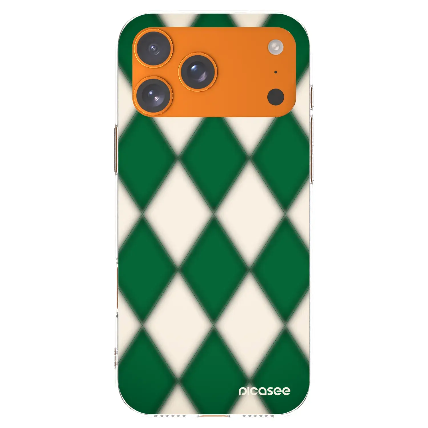 Silikonový průhledný obal pro Apple iPhone 17 Pro Max - Emerald Diamond