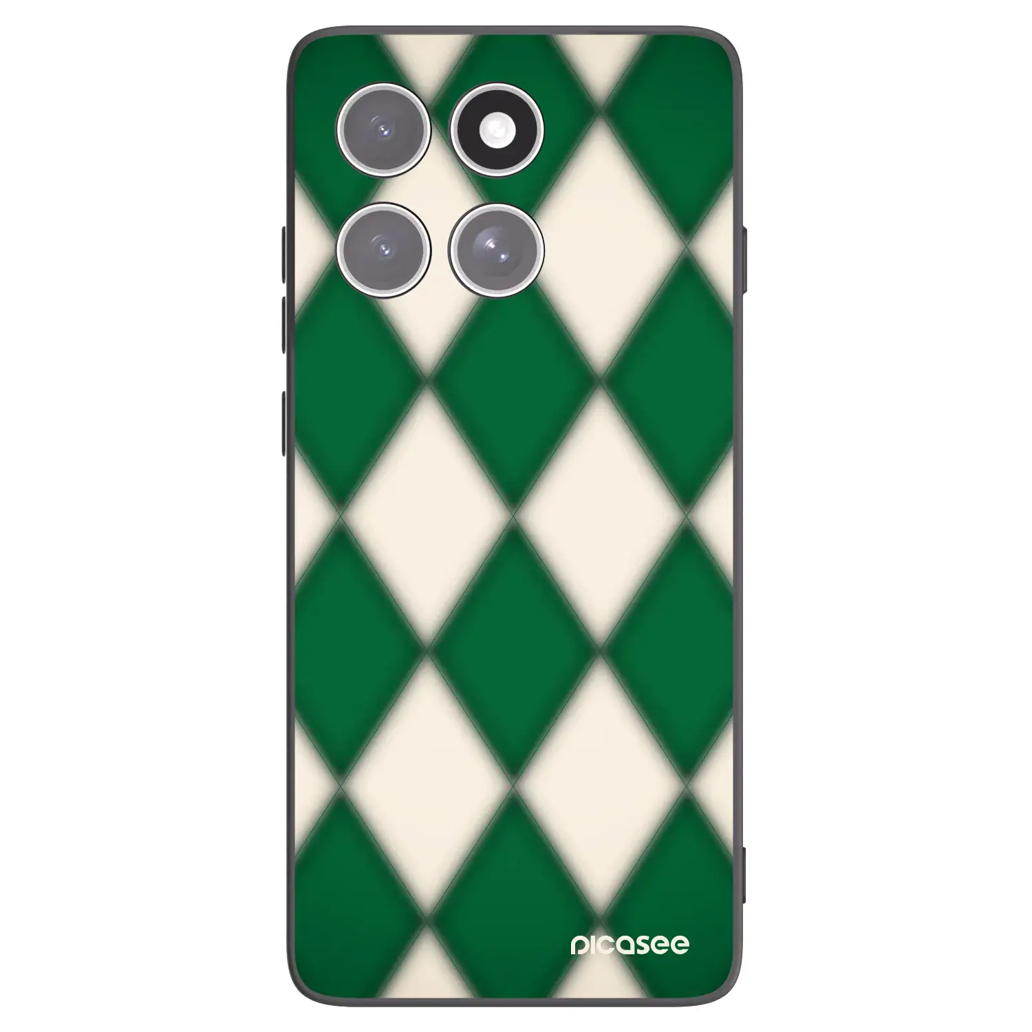 Silikonový černý obal pro Motorola Edge 60 Pro - Emerald Diamond