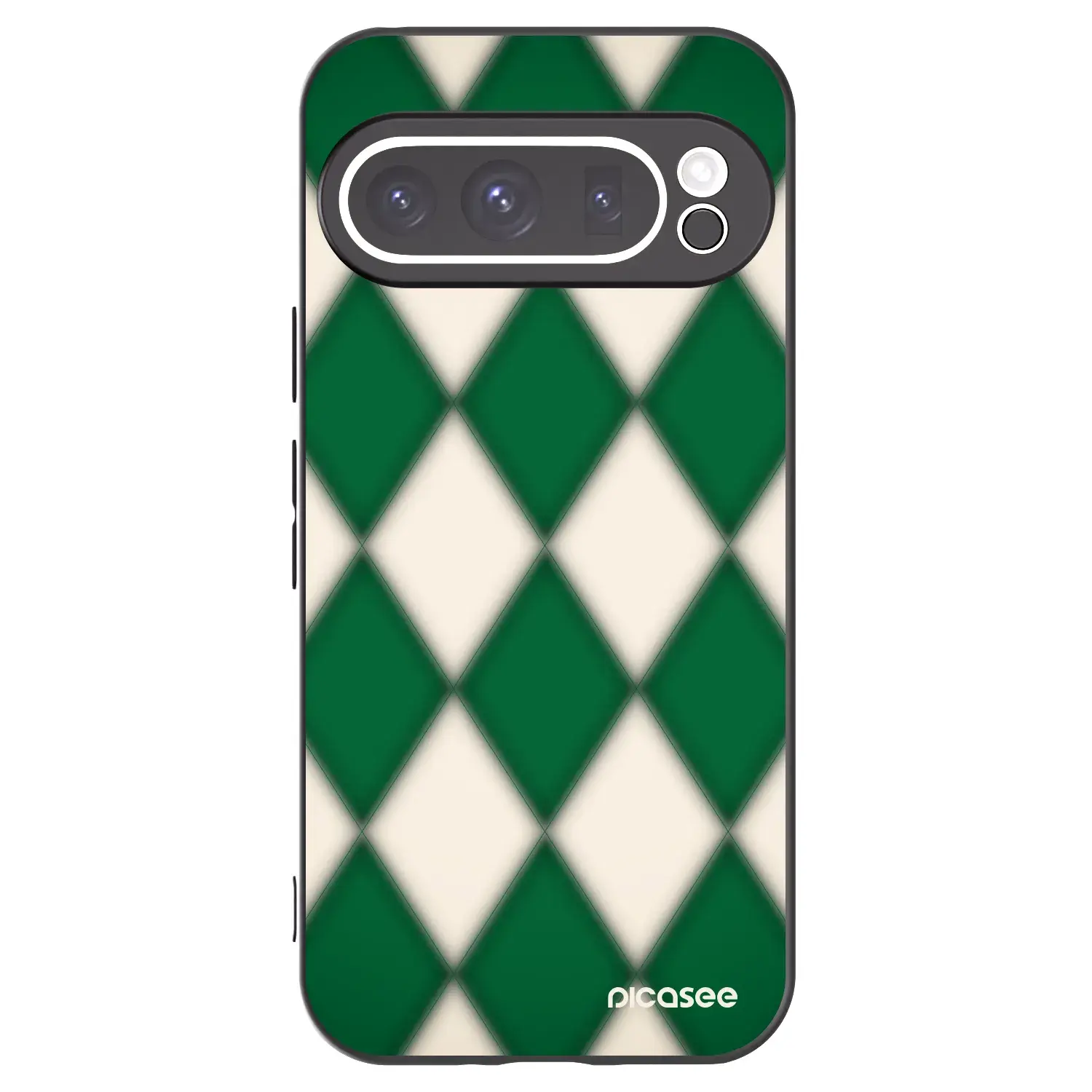 Silikonový černý obal pro Google Pixel 9 Pro XL - Emerald Diamond