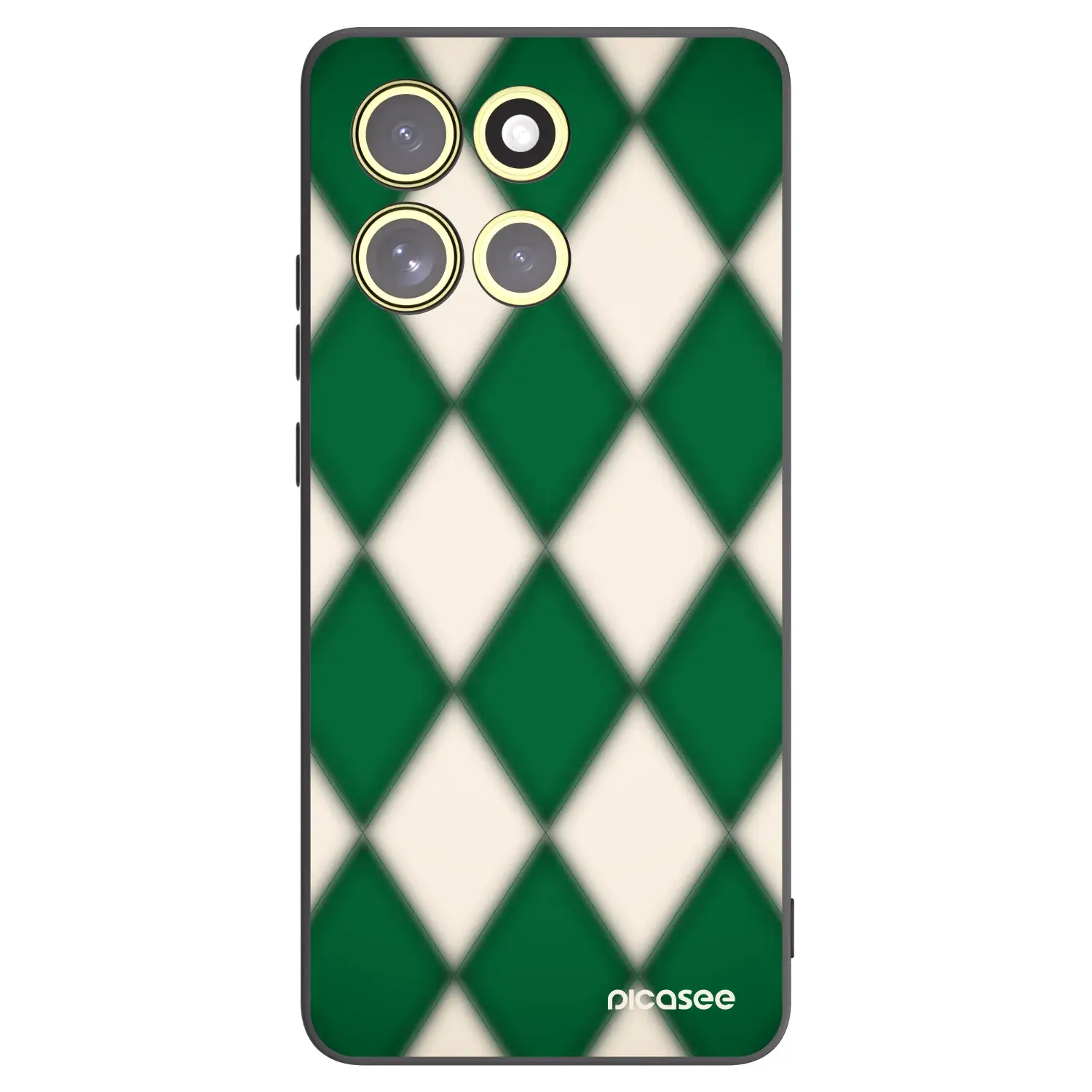 Silikonový černý obal pro Motorola Moto G86 5G - Emerald Diamond