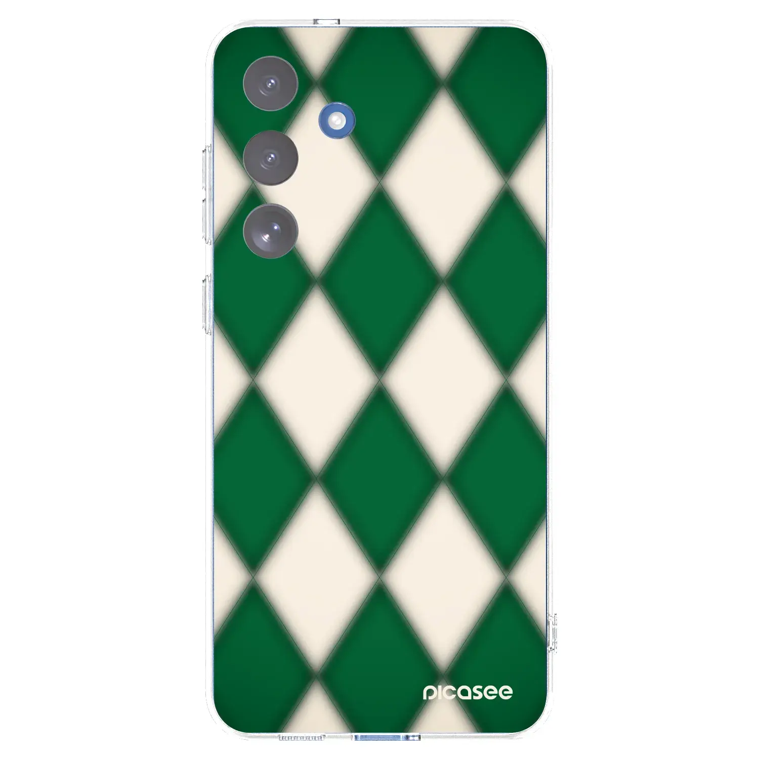 Silikonový průhledný obal pro Samsung Galaxy S25 FE 5G - Emerald Diamond
