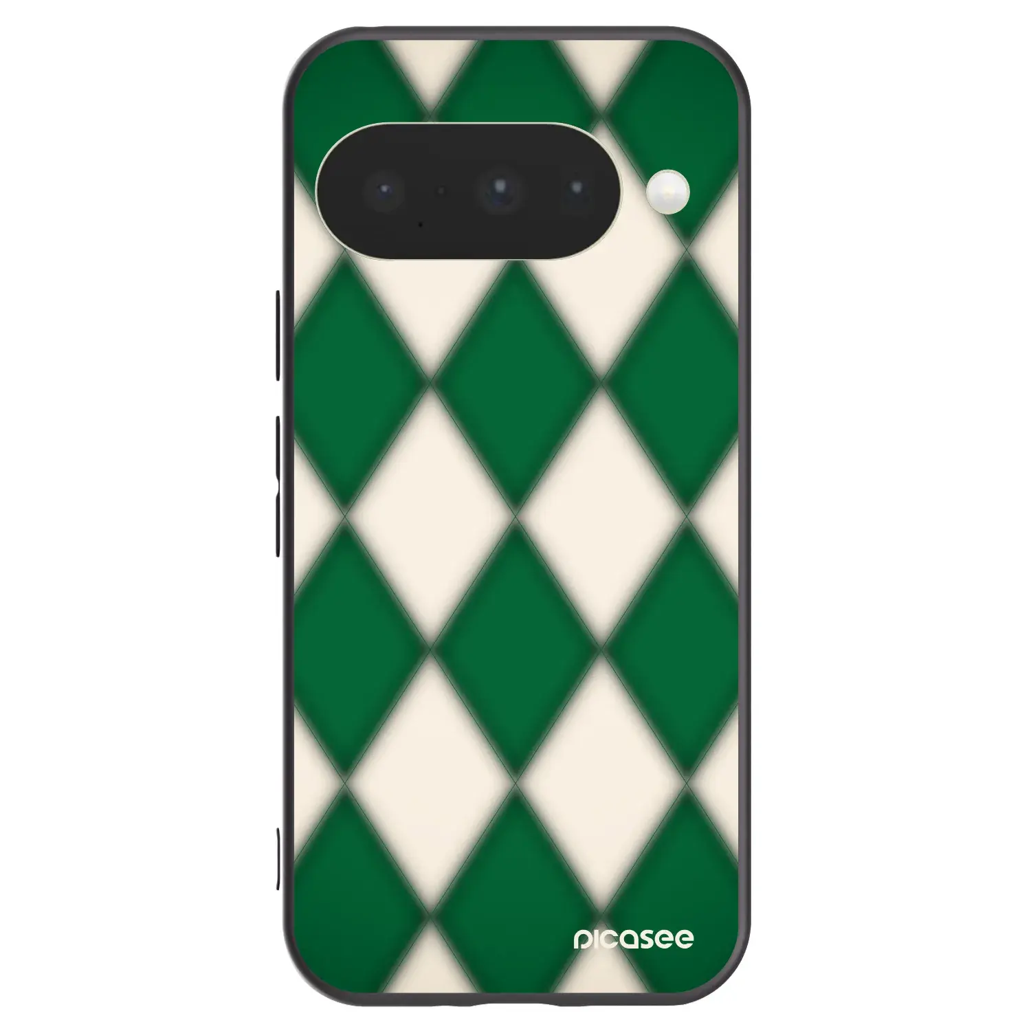 Silikonový černý obal pro Google Pixel 10 - Emerald Diamond